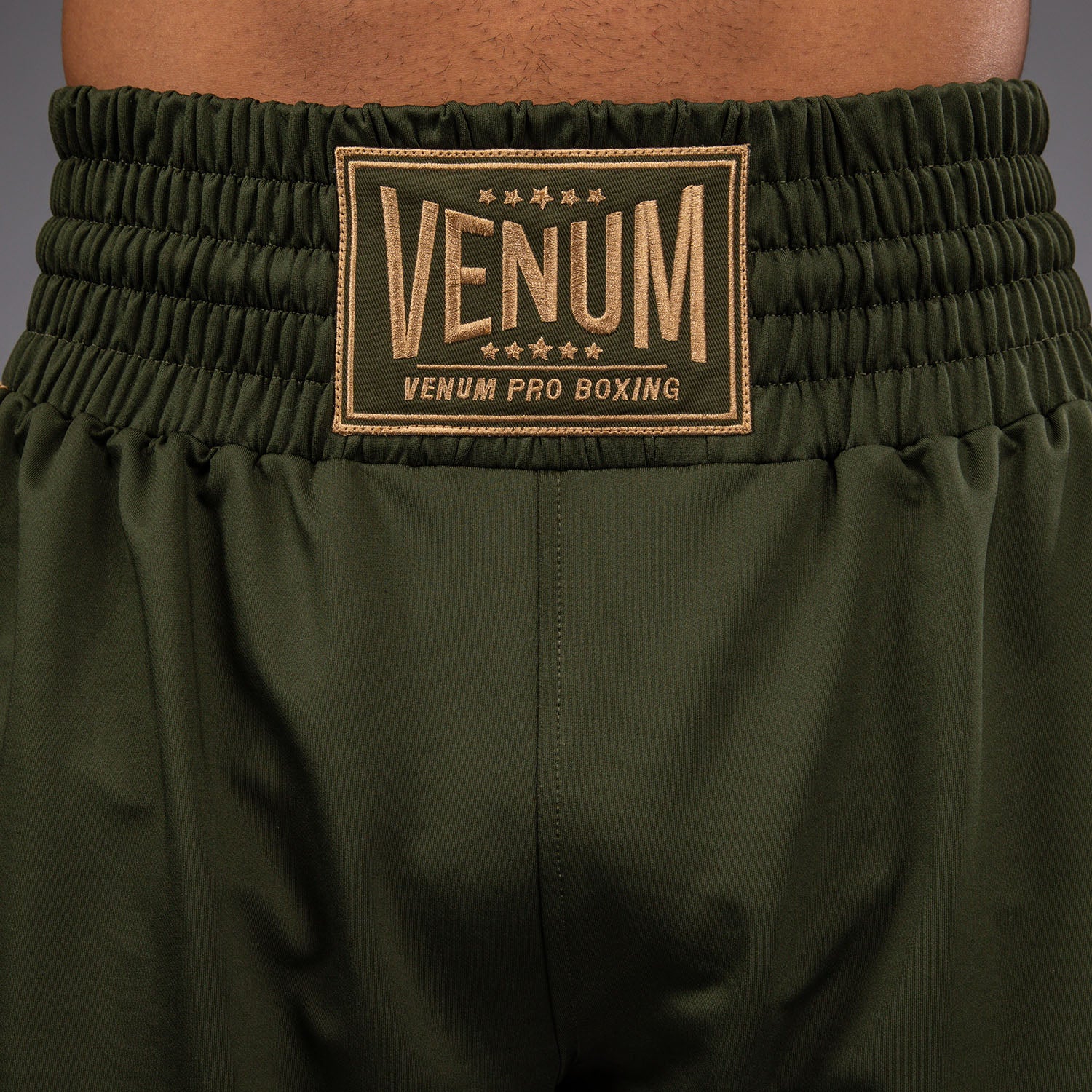 Venum Classic Boxing Shorts - Military Green/Sand - Image 4