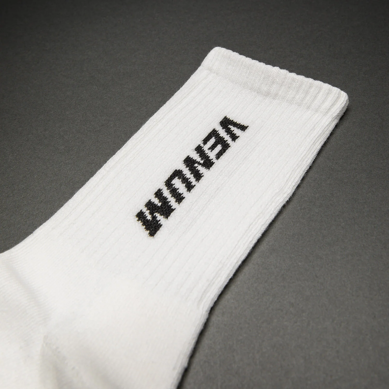 Venum Essential Crew Socks (Set of 3 pairs) - White/Black - Image 3