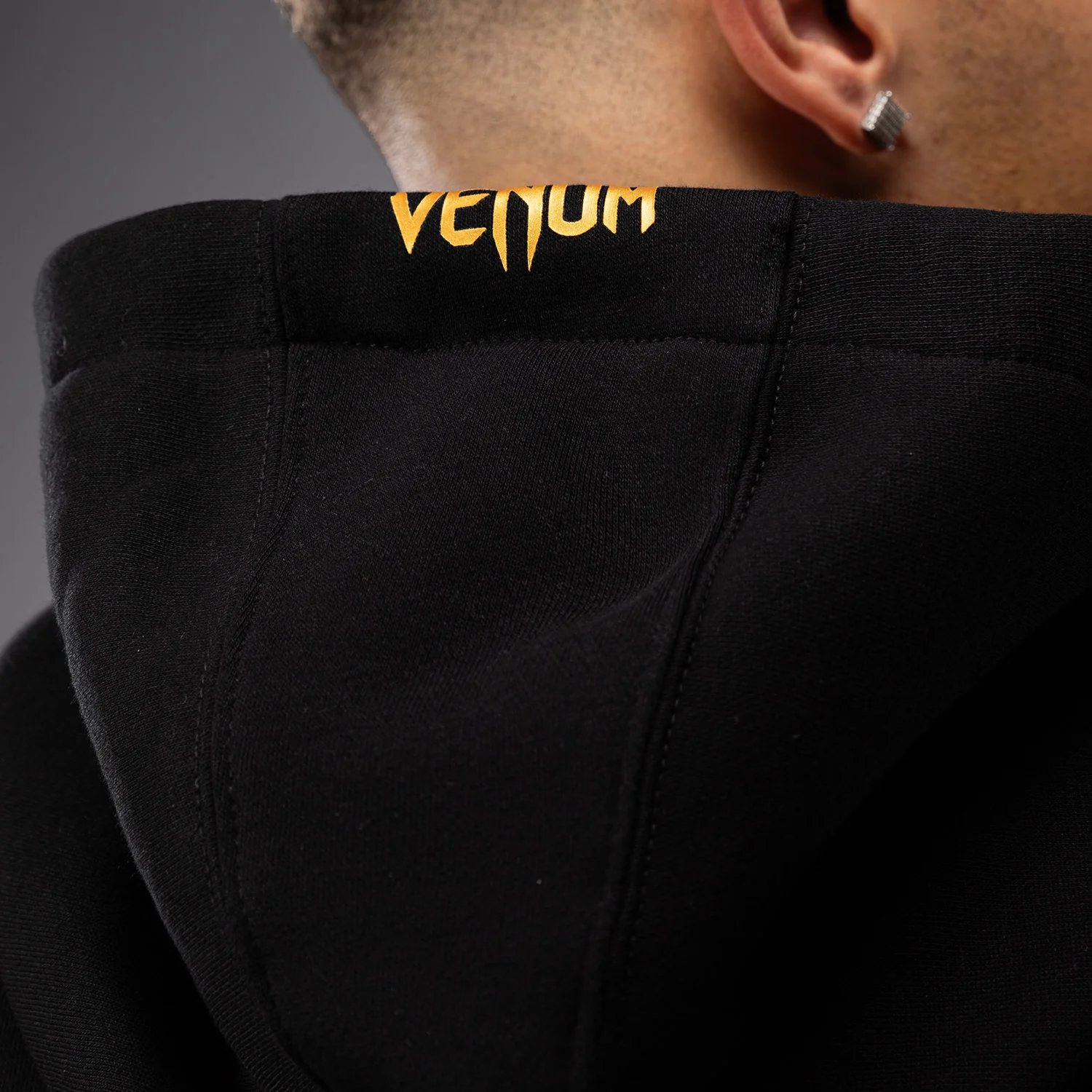 FK x Venum Hexagone MMA Hooded Jacket - Black/Gold - Image 7