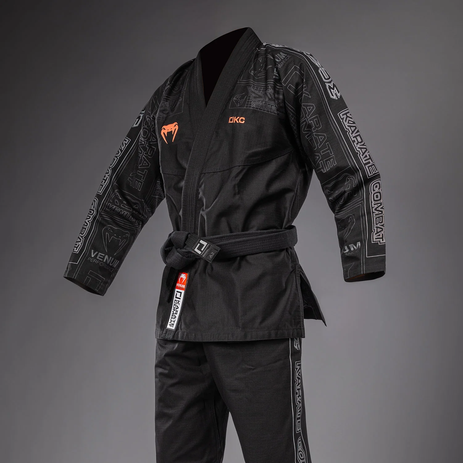 Karate Combat by Venum BJJ Gi - Black/Grey - Image 3