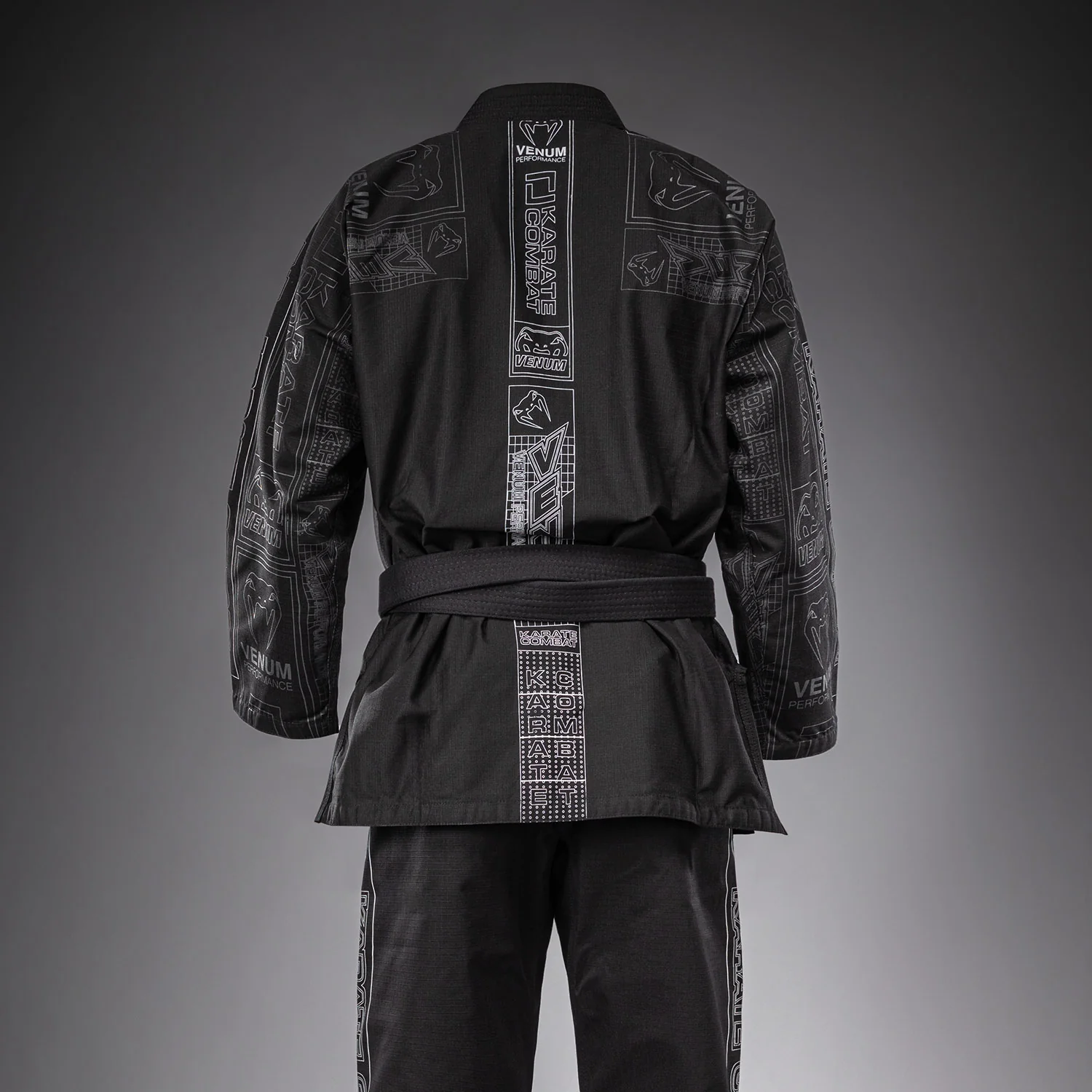 Karate Combat by Venum BJJ Gi - Black/Grey - Image 4
