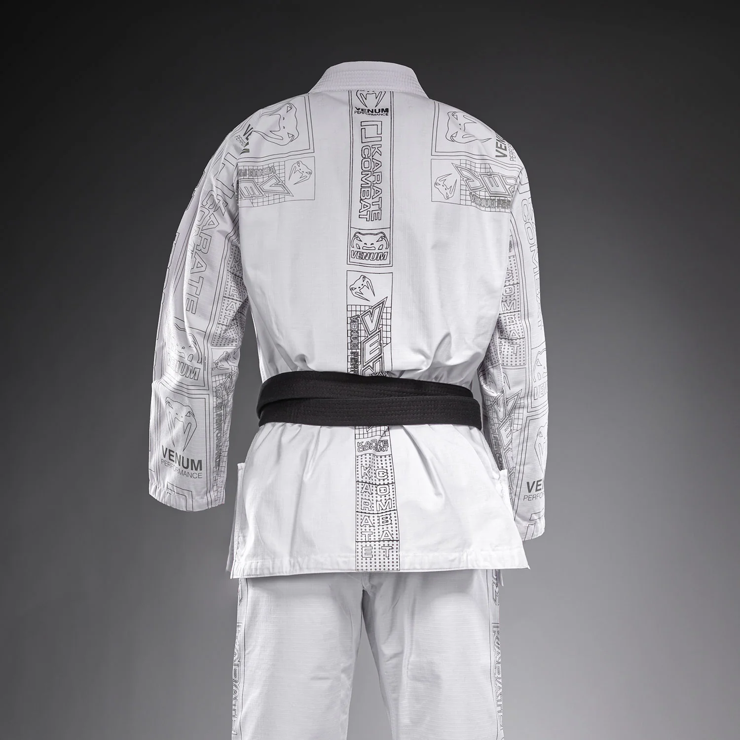 Karate Combat by Venum BJJ Gi - White/Grey - Image 4
