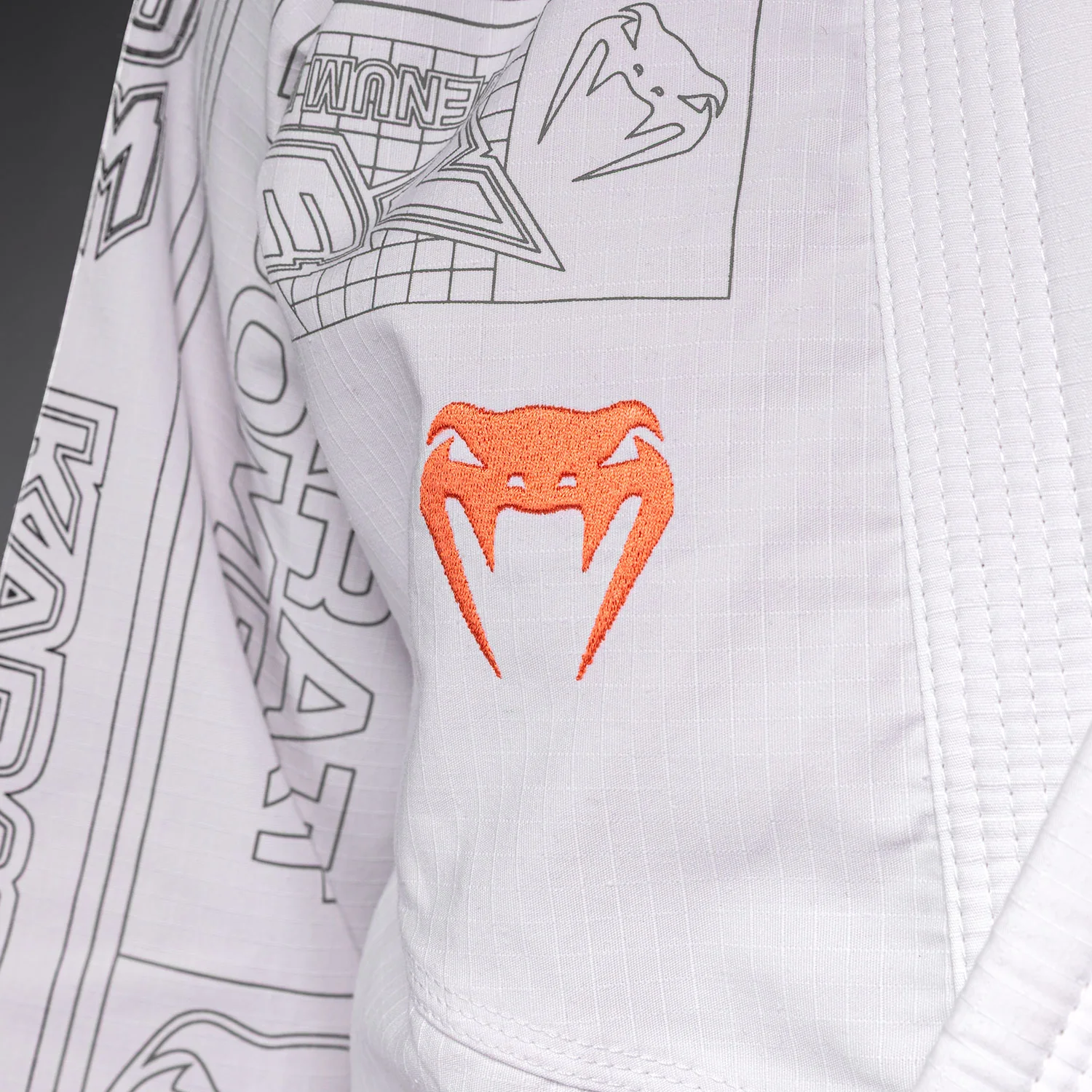 Karate Combat by Venum BJJ Gi - White/Grey - Image 5