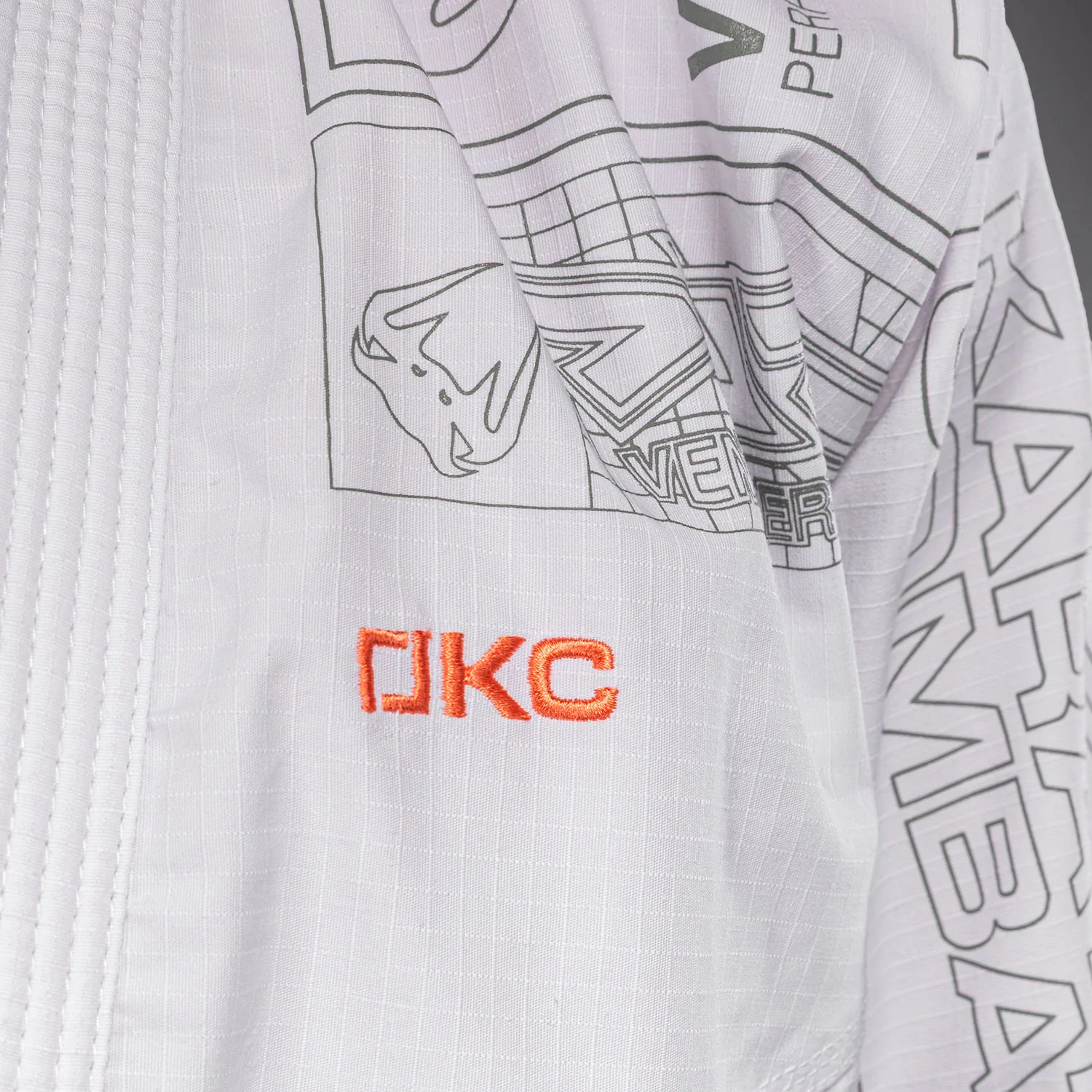 Karate Combat by Venum BJJ Gi - White/Grey - Image 6