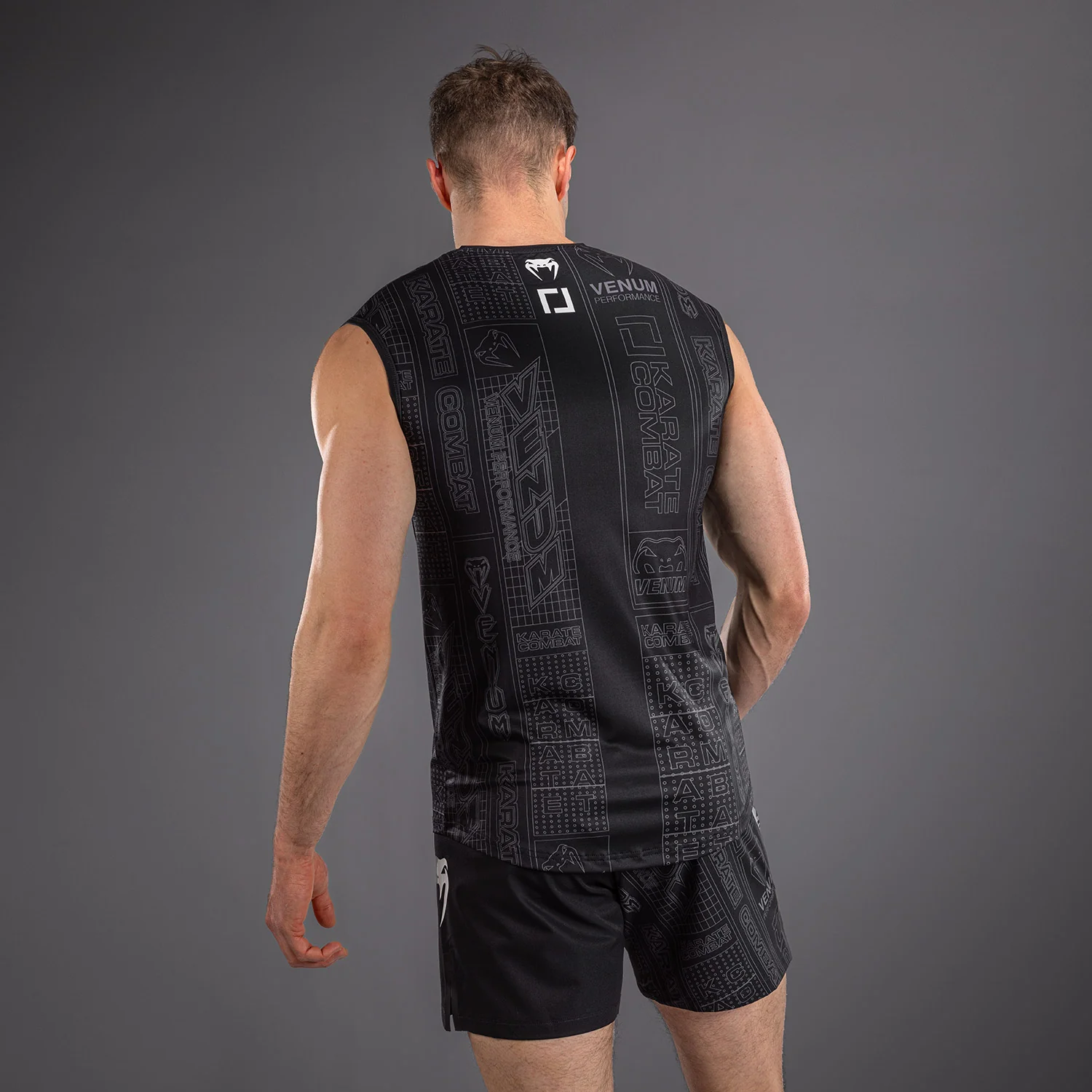 Karate Combat by Venum Dry-Tech Tank Top - Black/Grey - Image 4