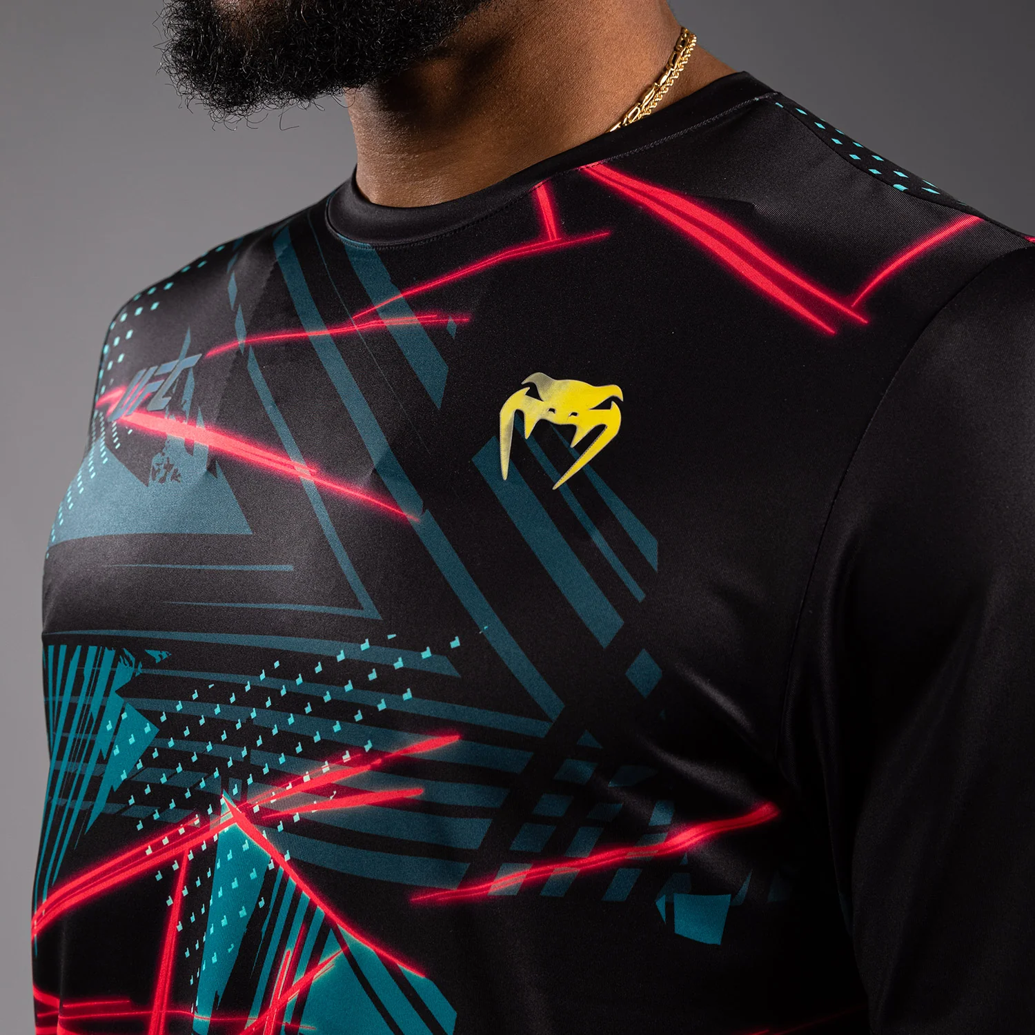 UFC Fusion By Venum Miami Edition Fight Week Men’s Dry-Tech T-Shirt - Black - Image 5