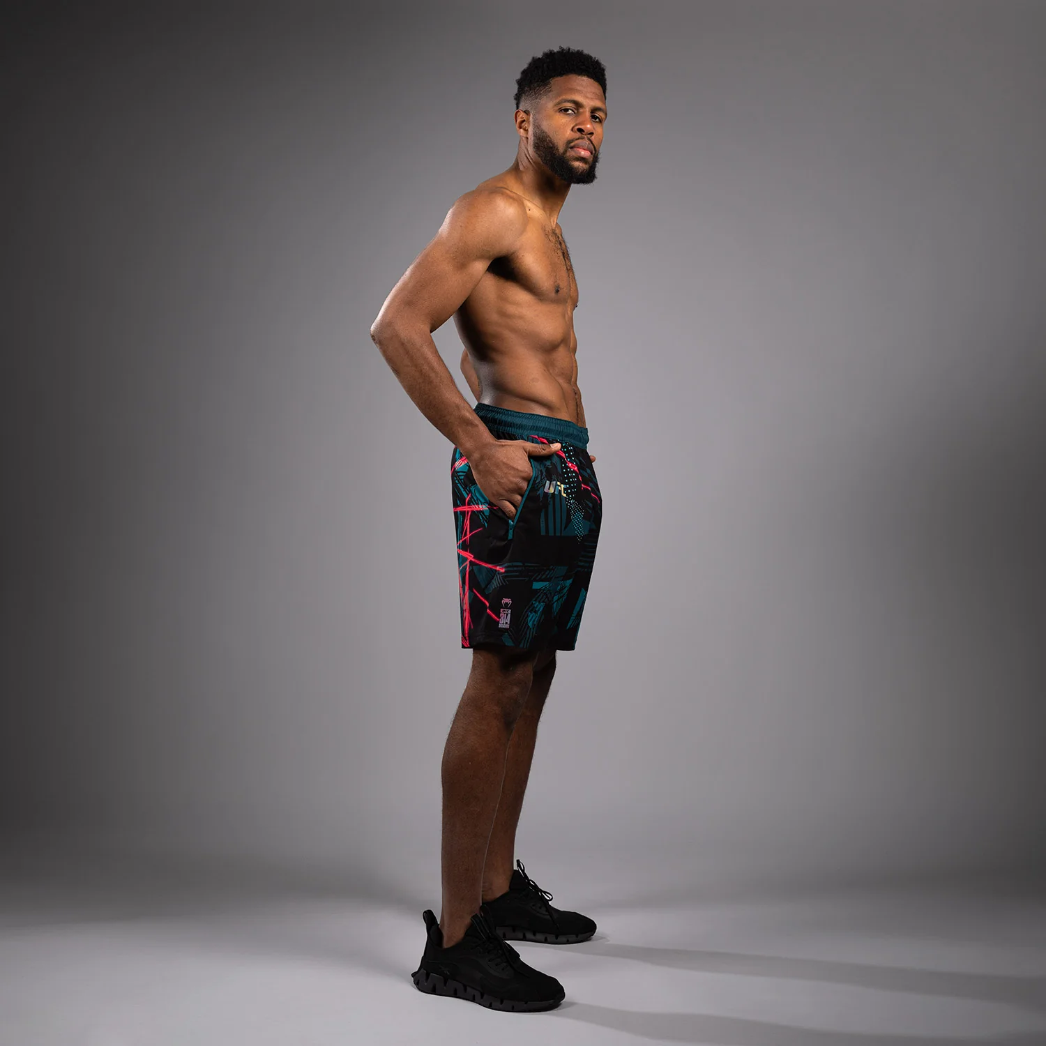 UFC Fusion By Venum Miami Edition Fight Week Men’s Performance Shorts - Black - Image 4