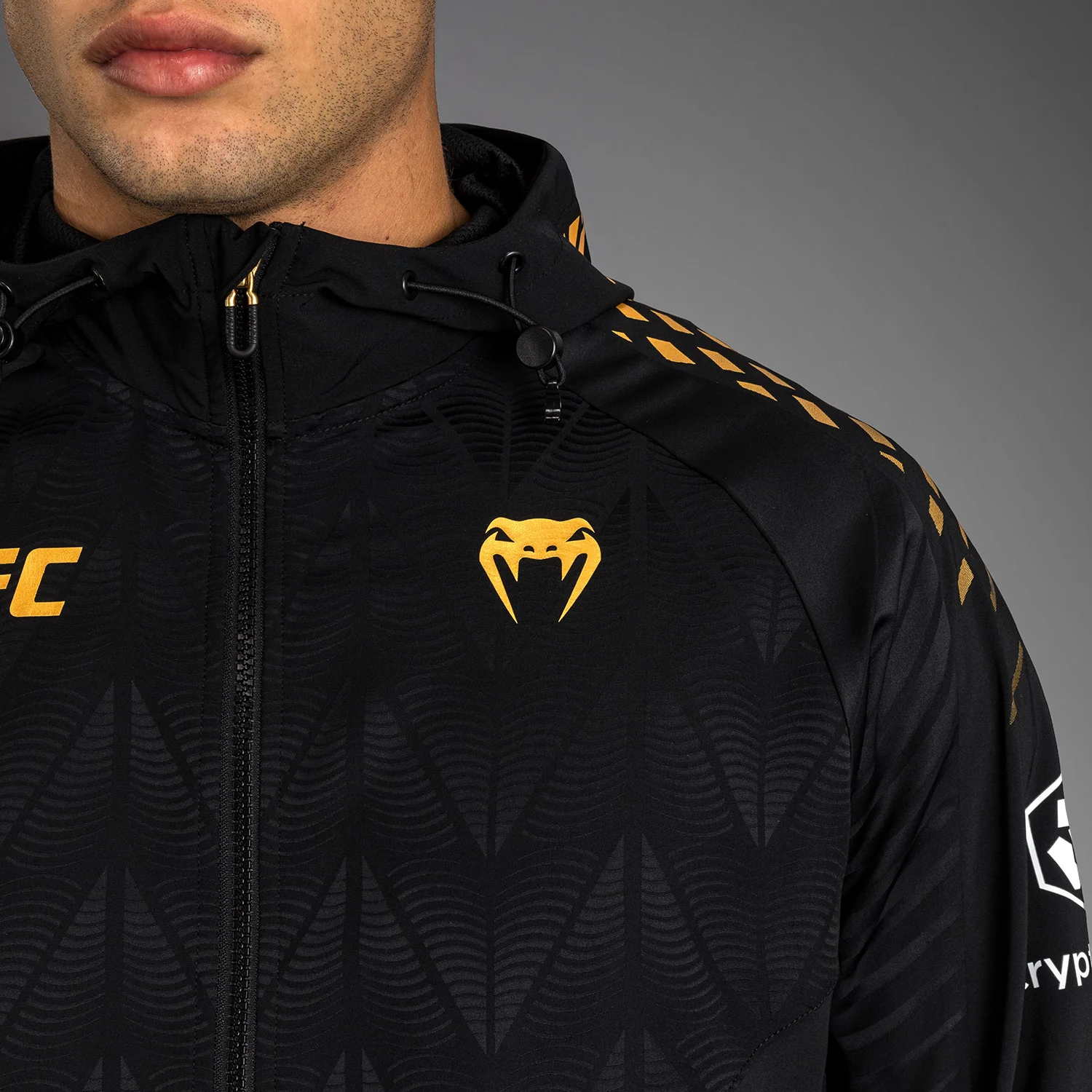 Men’s UFC Zenith by Venum Champion Authentic Fight Night Walkout Hoodie Personalized - Image 10
