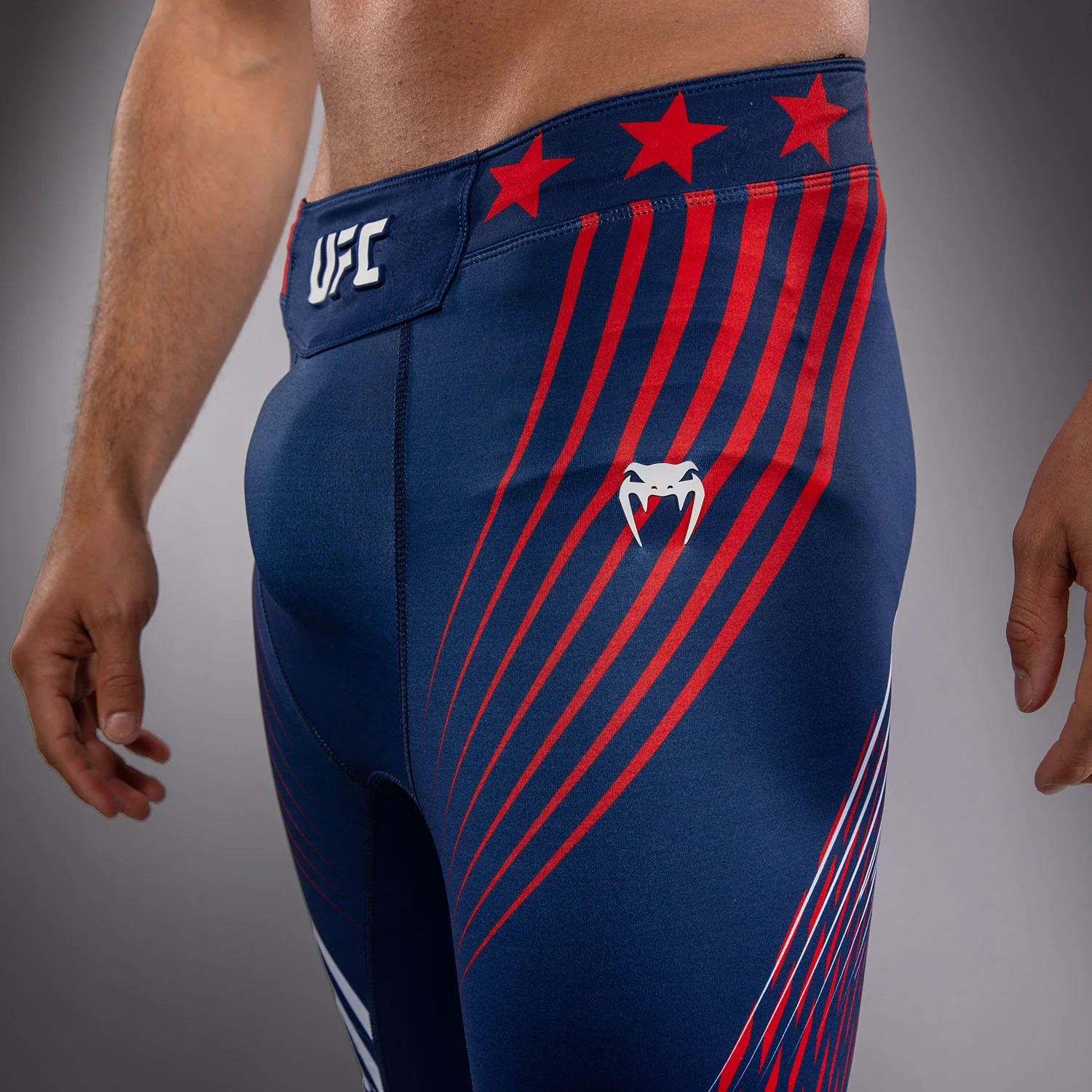 Men's UFC Freedom 250 by Venum Blue Personalized Authentic Fight Night Vale Tudo Short - Image 6