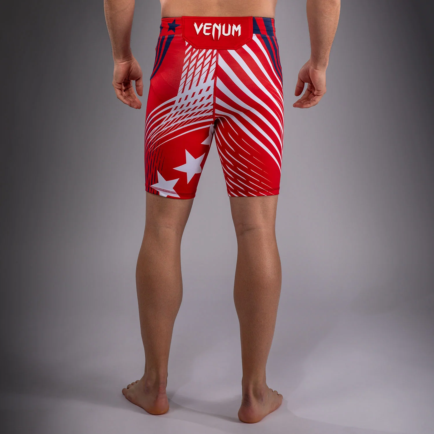 Men's Official UFC Freedom 250 by Venum Red Authentic Fight Night Vale Tudo Short - Image 4