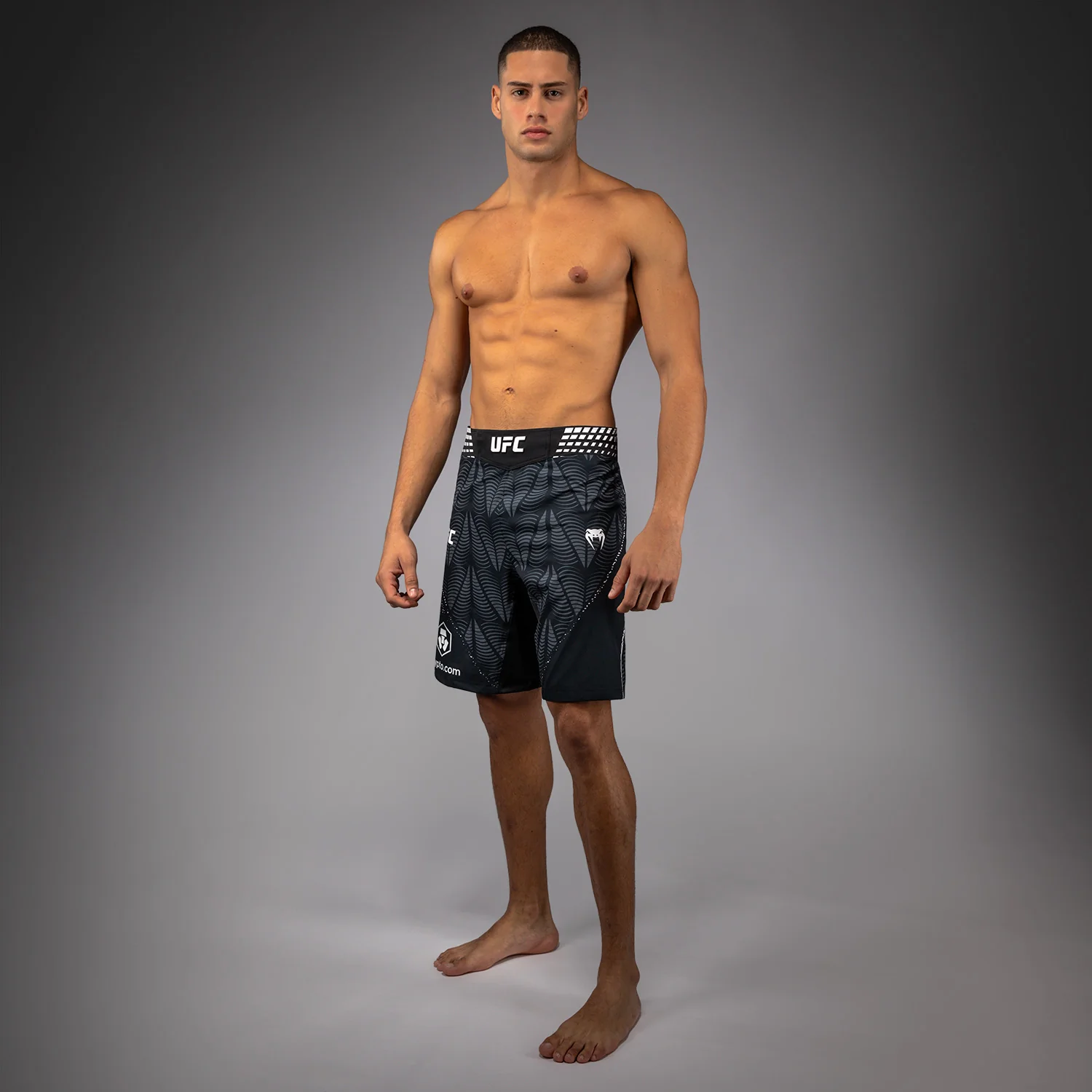 Men's UFC Zenith by Venum Black Authentic Fight Night Long Fit Fight Short Personalized - Image 6
