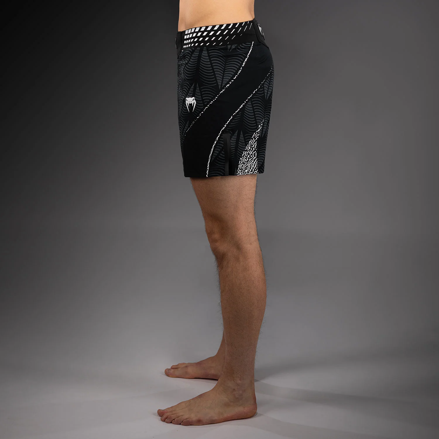 Men's UFC Zenith by Venum Black Authentic Fight Night Short Fit Fight Short - Image 2