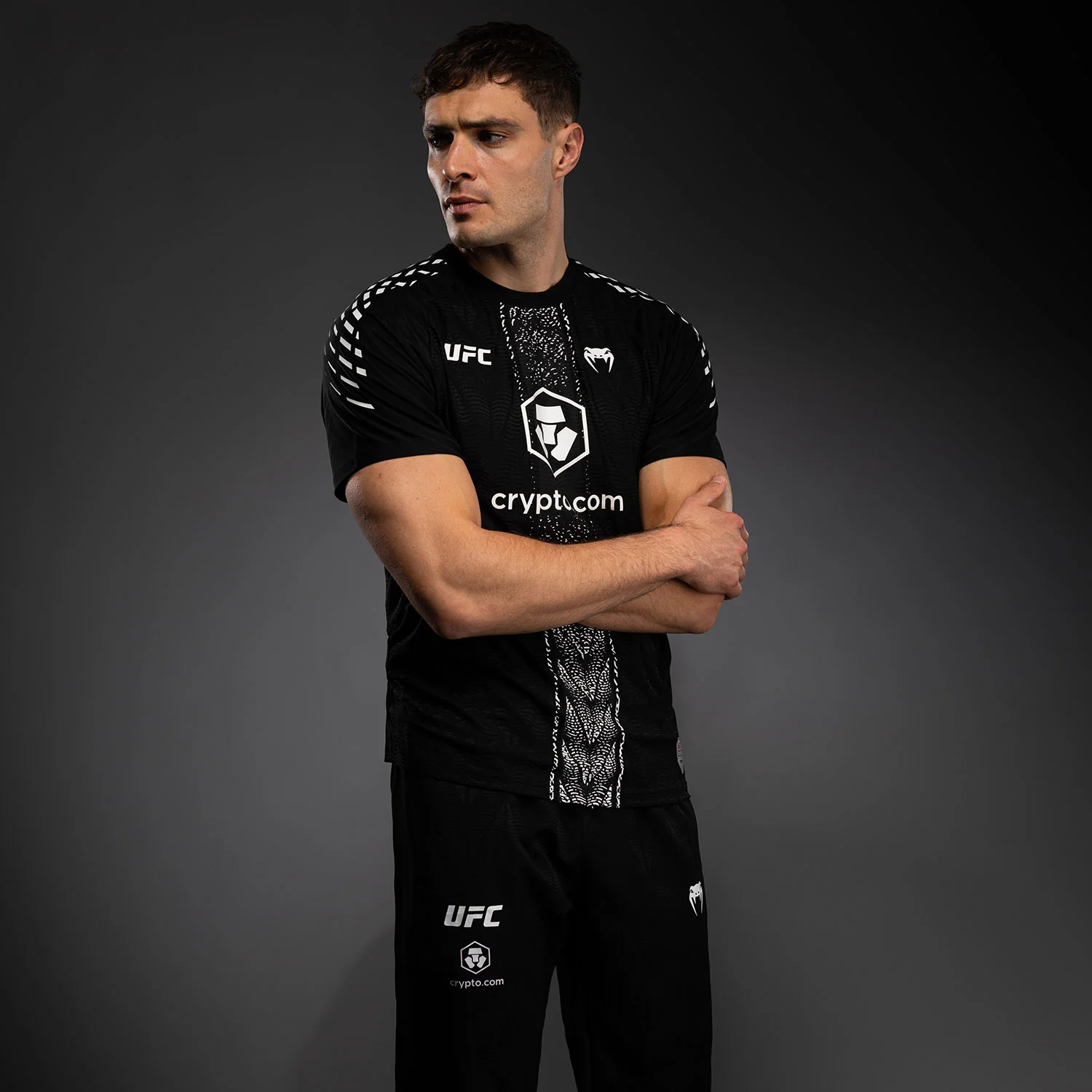 Men's UFC Zenith by Venum Black Authentic Fight Night Walkout Jersey - Image 3