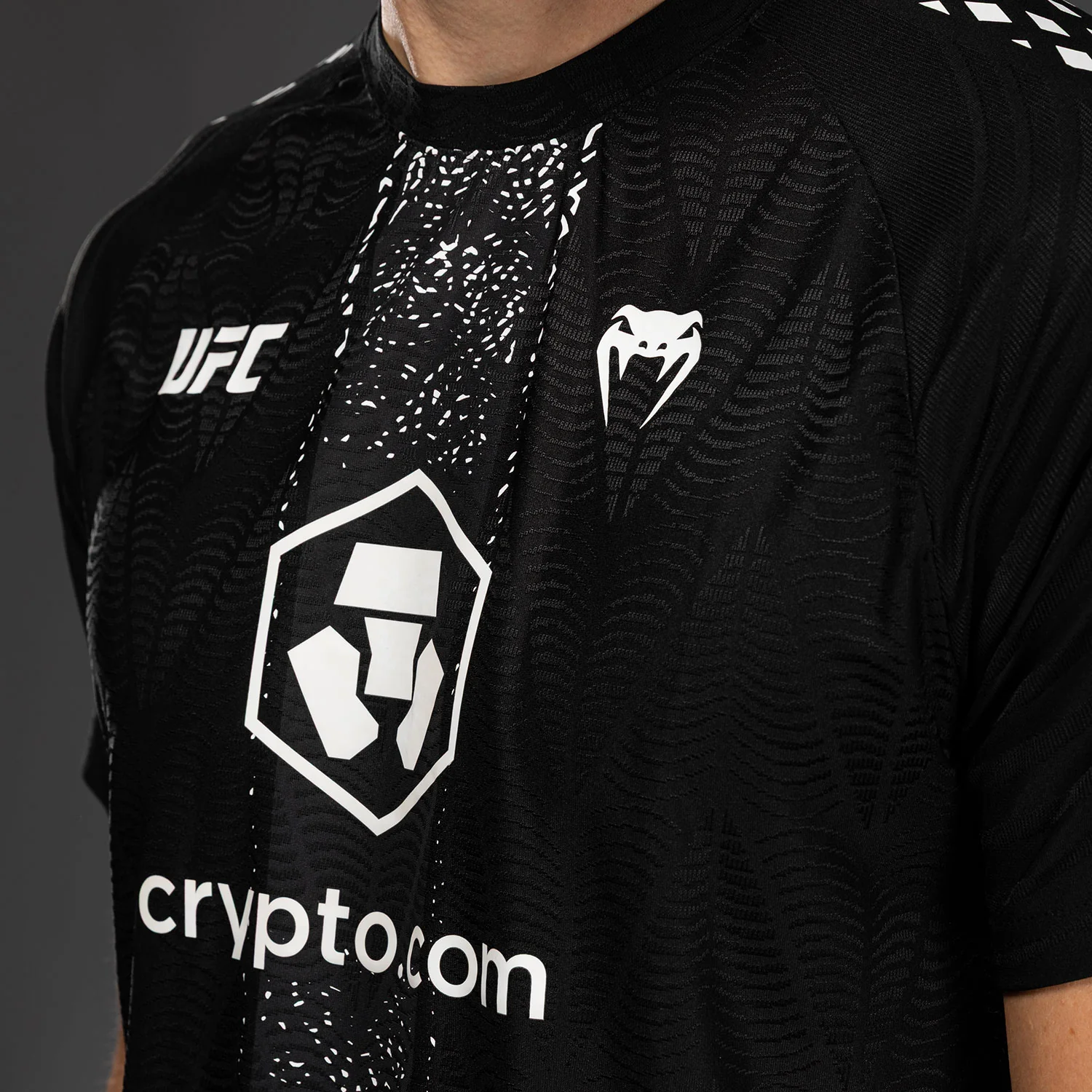 Men's UFC Zenith by Venum Black Authentic Fight Night Walkout Jersey Personalized - Image 8