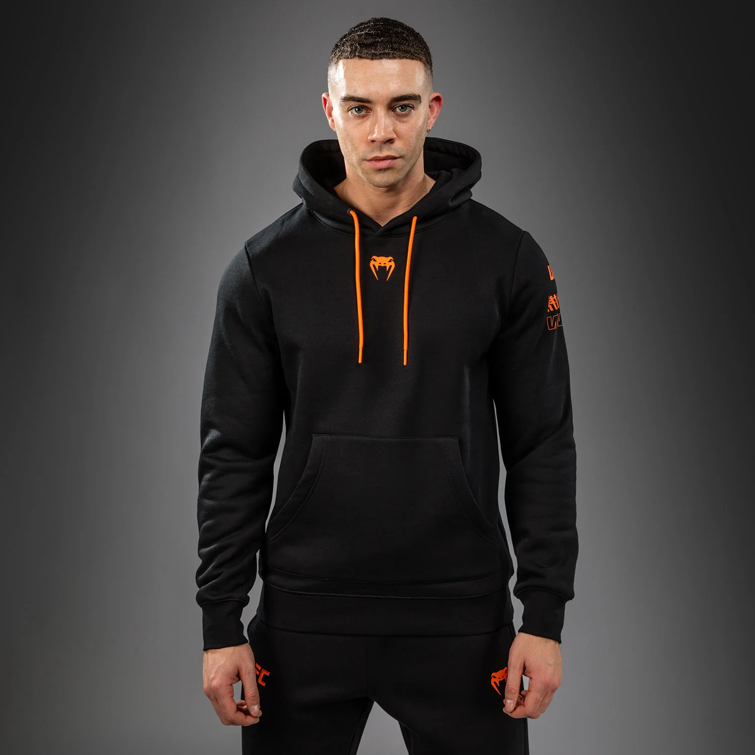 Men's UFC Zenith by Venum Black Authentic Fight Week Pullover Hoodie