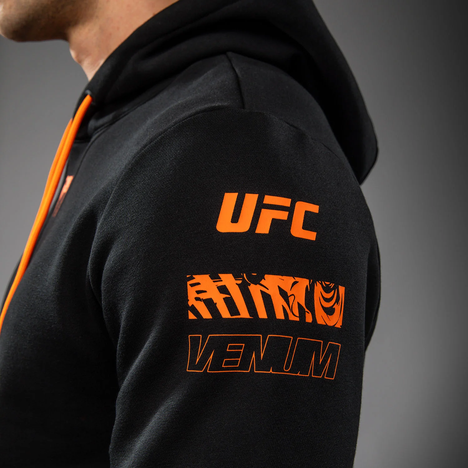 Men's UFC Zenith by Venum Black Authentic Fight Week Pullover Hoodie - Image 7