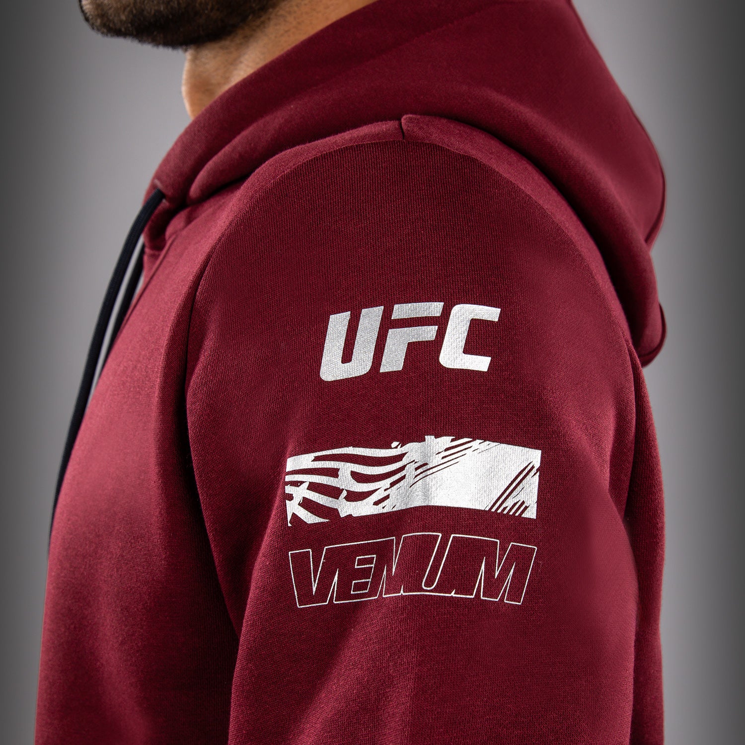 Men's UFC Zenith by Venum Burgundy Authentic Fight Week Pullover Hoodie - Image 5