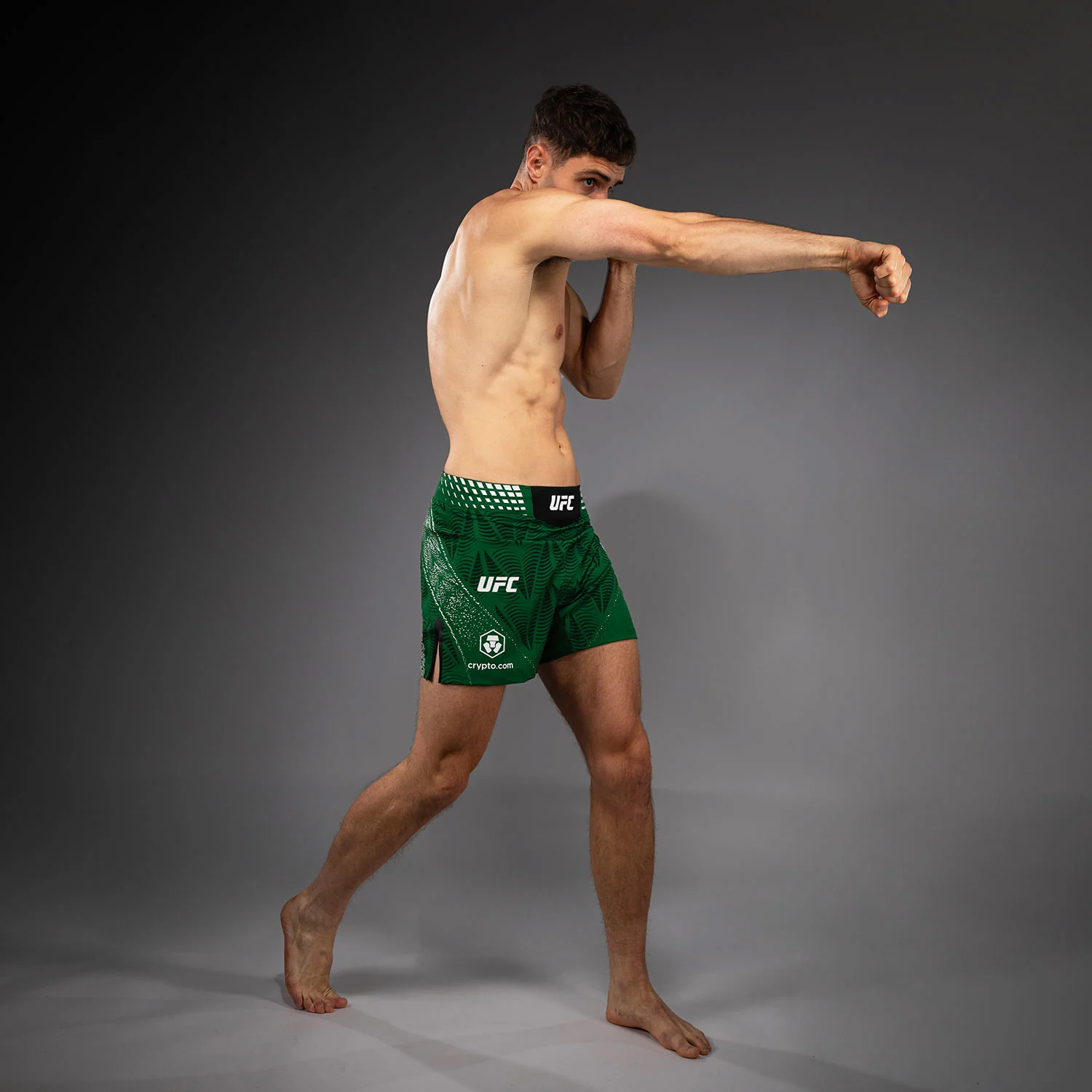 Men's UFC Zenith by Venum Green Authentic Fight Night Short Fit Fight Short Personalized - Image 9