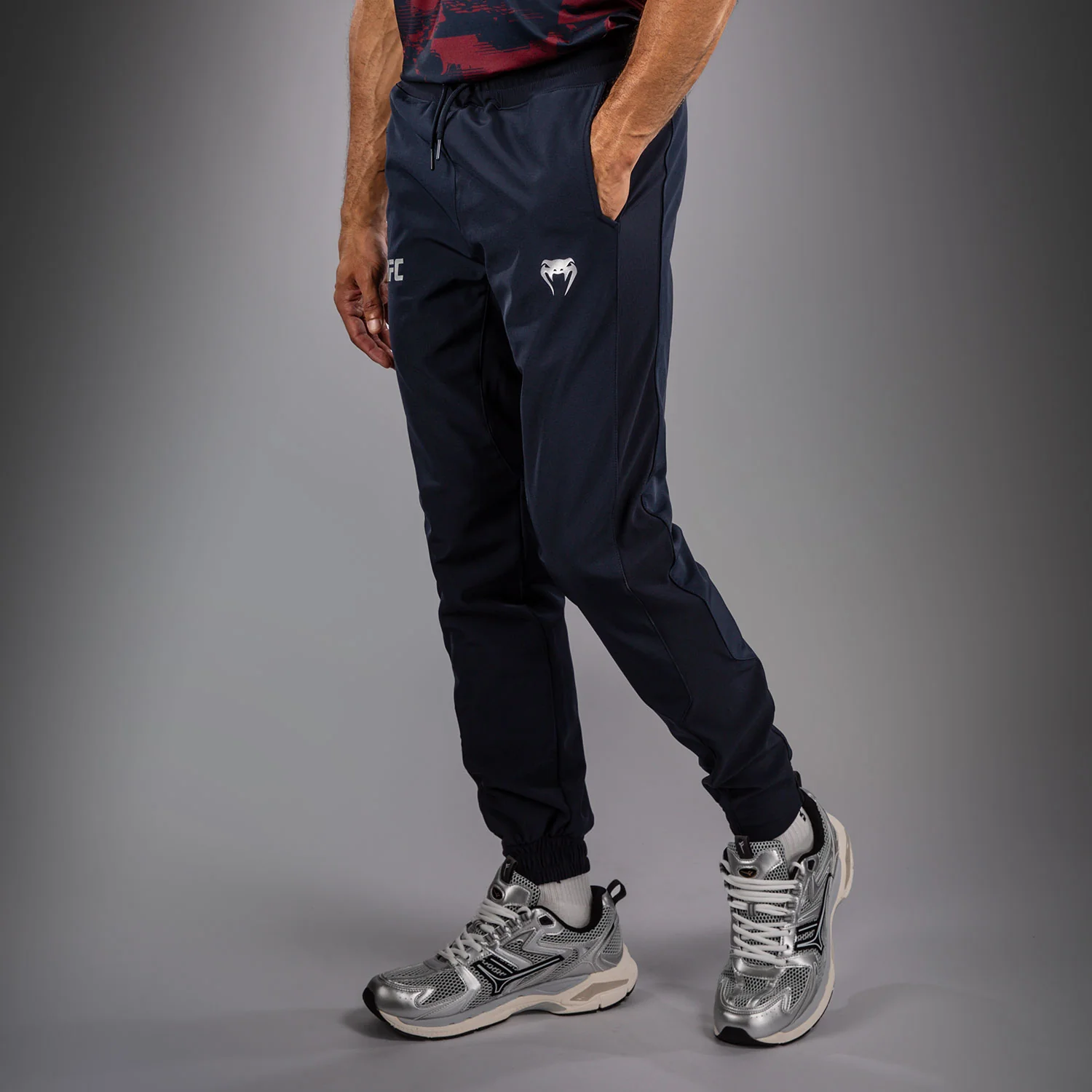 Men's UFC Zenith by Venum Navy Blue Authentic Fight Week Pant - Image 2