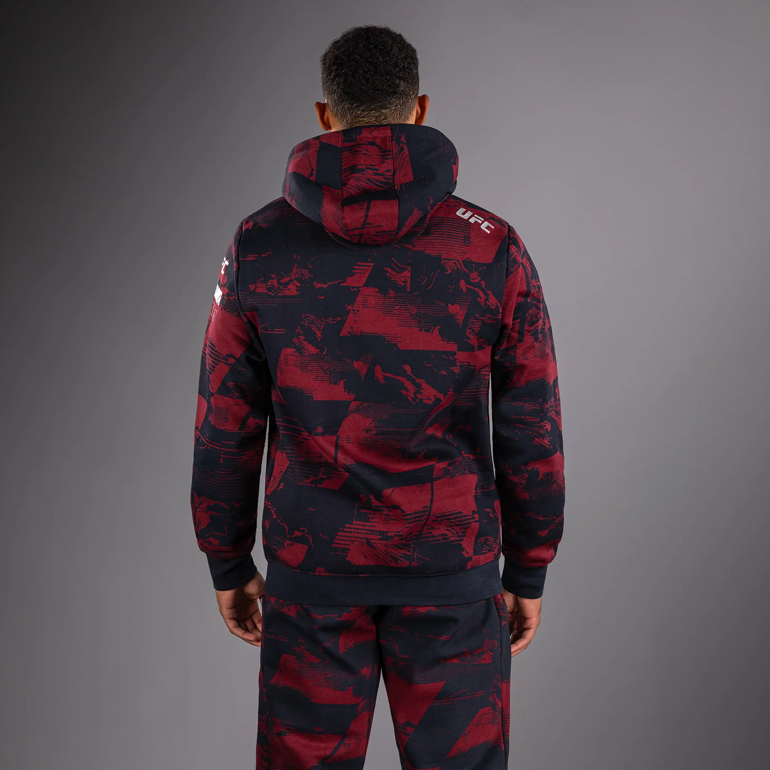 Men's UFC Zenith by Venum Burgundy Authentic Fight Week Pullover Hoodie - Image 6