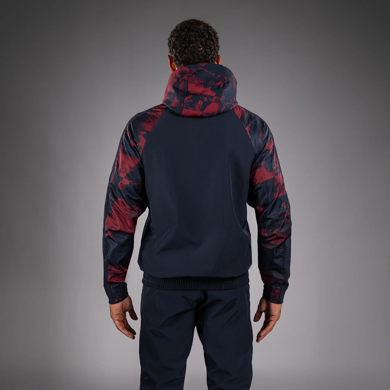 Men's UFC Zenith by Venum Burgundy Authentic Fight Week Zip Hoodie - Image 3