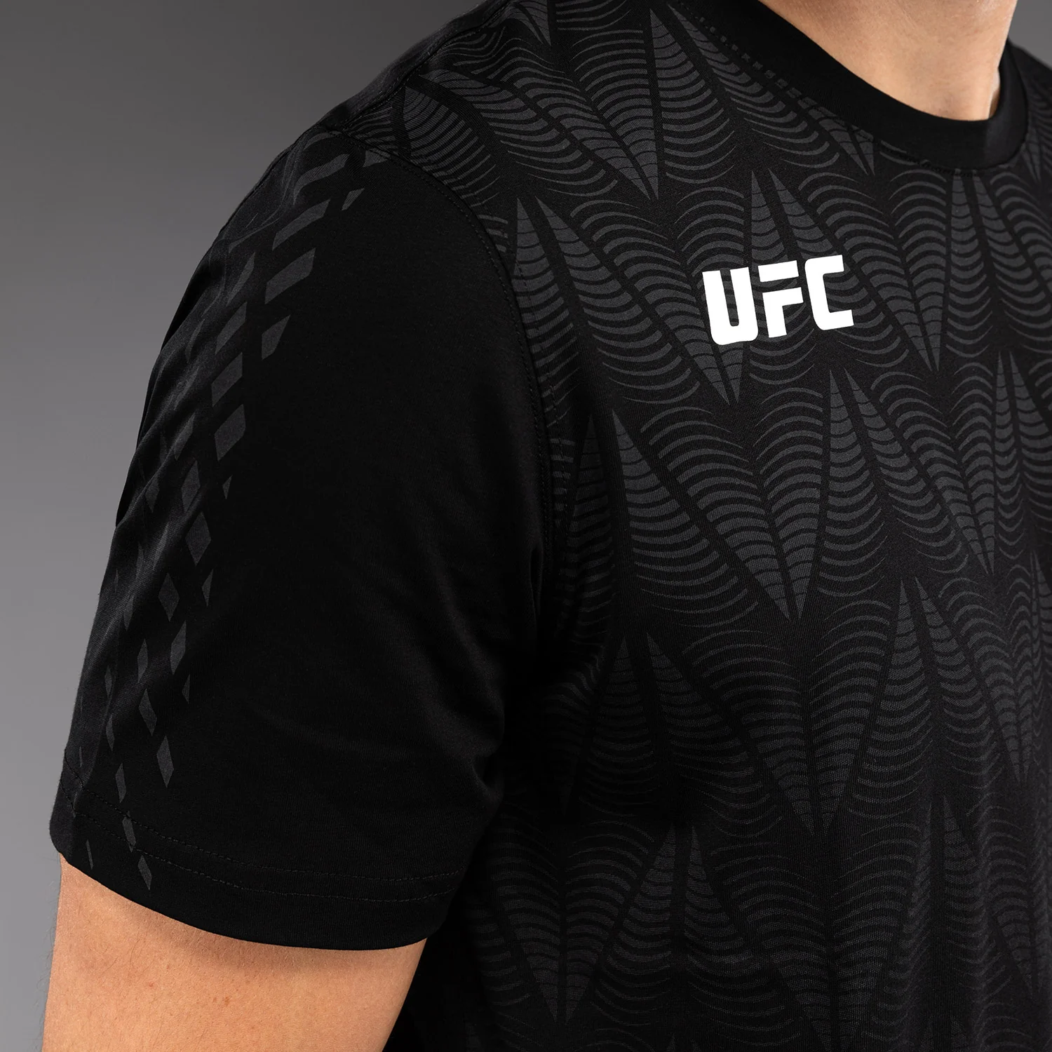 Men's UFC Zenith by Venum Replica Black T-Shirt - Image 5