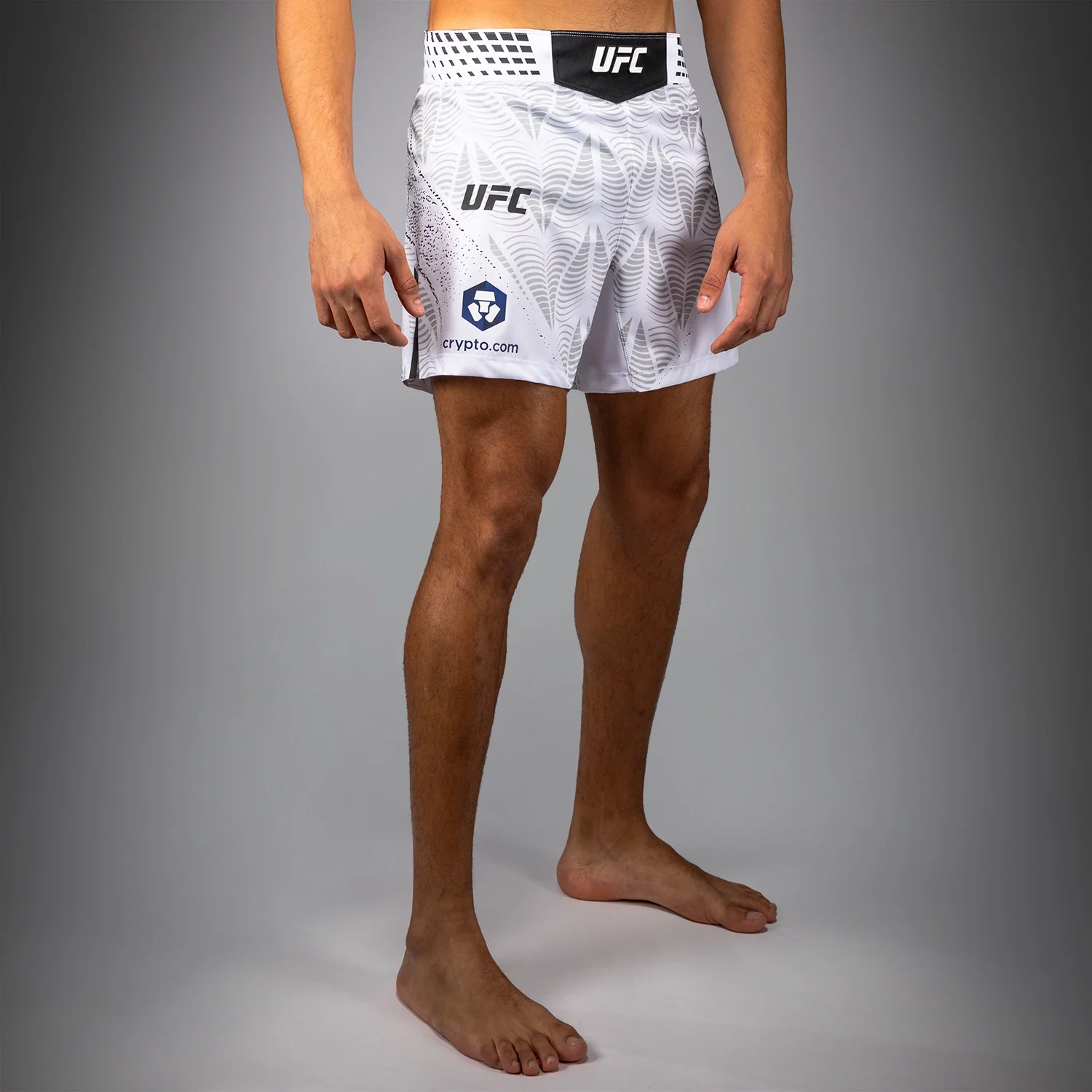 Men's UFC Zenith by Venum White Authentic Fight Night Short Fit Fight Short - Image 2