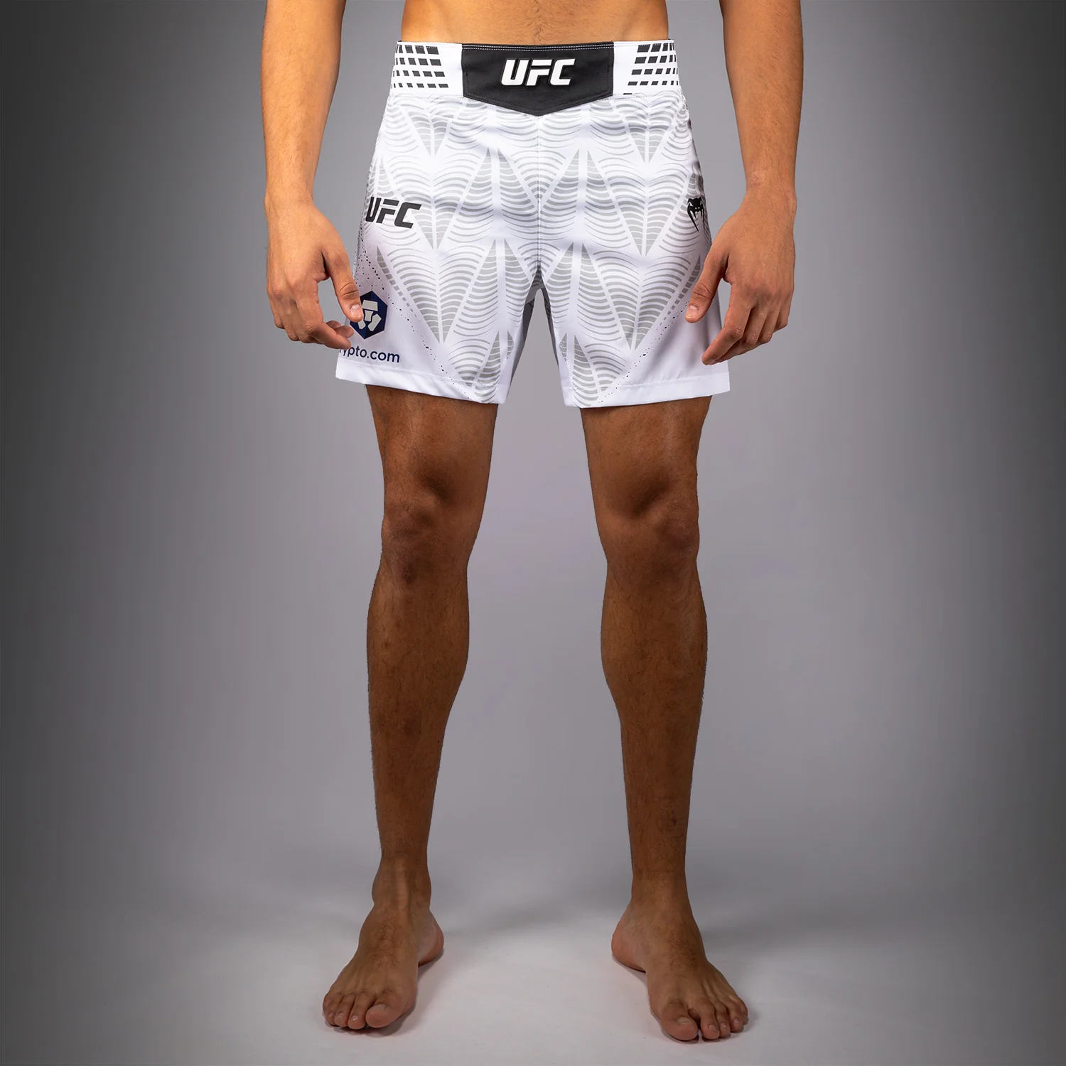 Men's UFC Zenith by Venum White Authentic Fight Night Short Fit Fight Short Personalized - Image 2