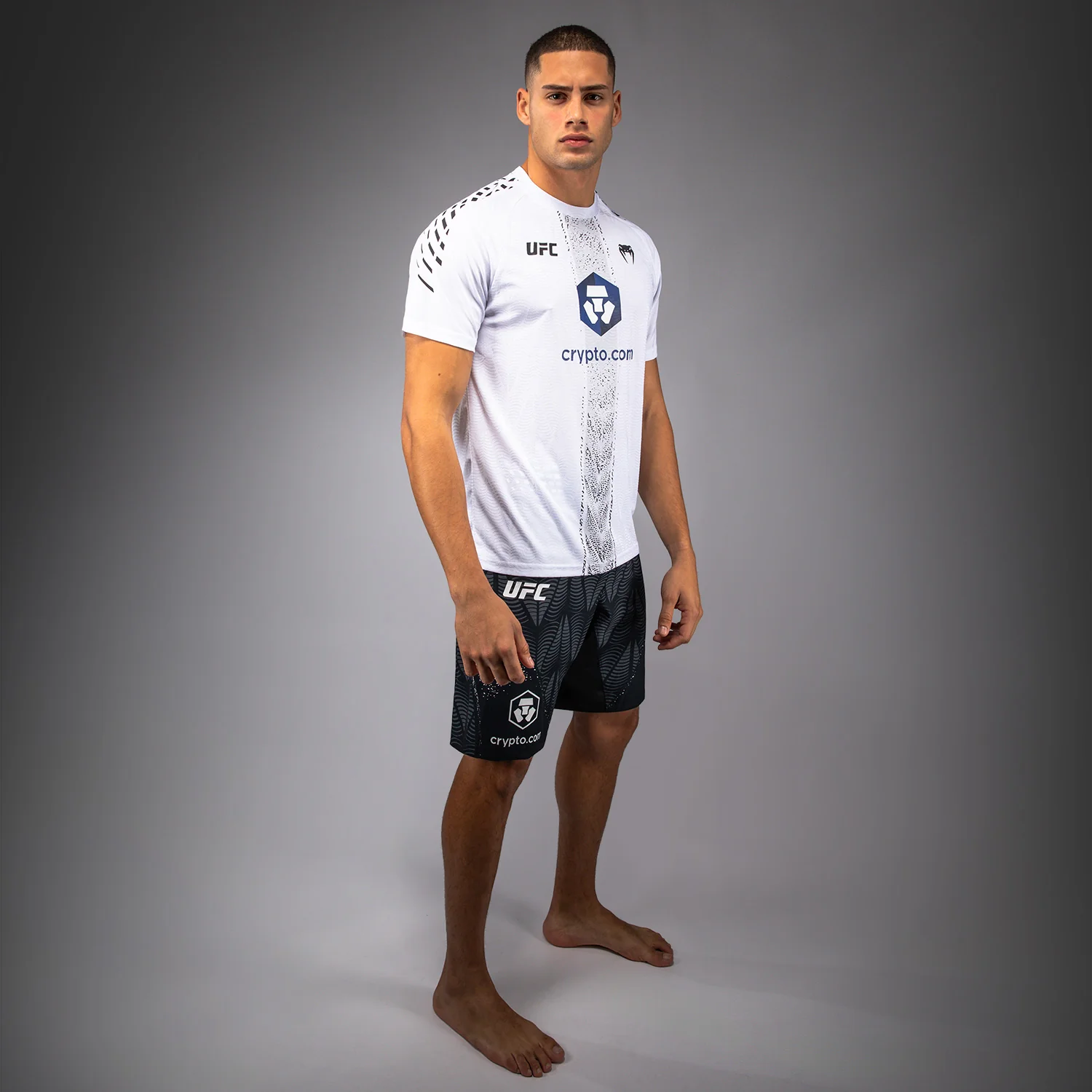 Men's UFC Zenith by Venum White Authentic Fight Night Walkout Jersey Personalized - Image 8