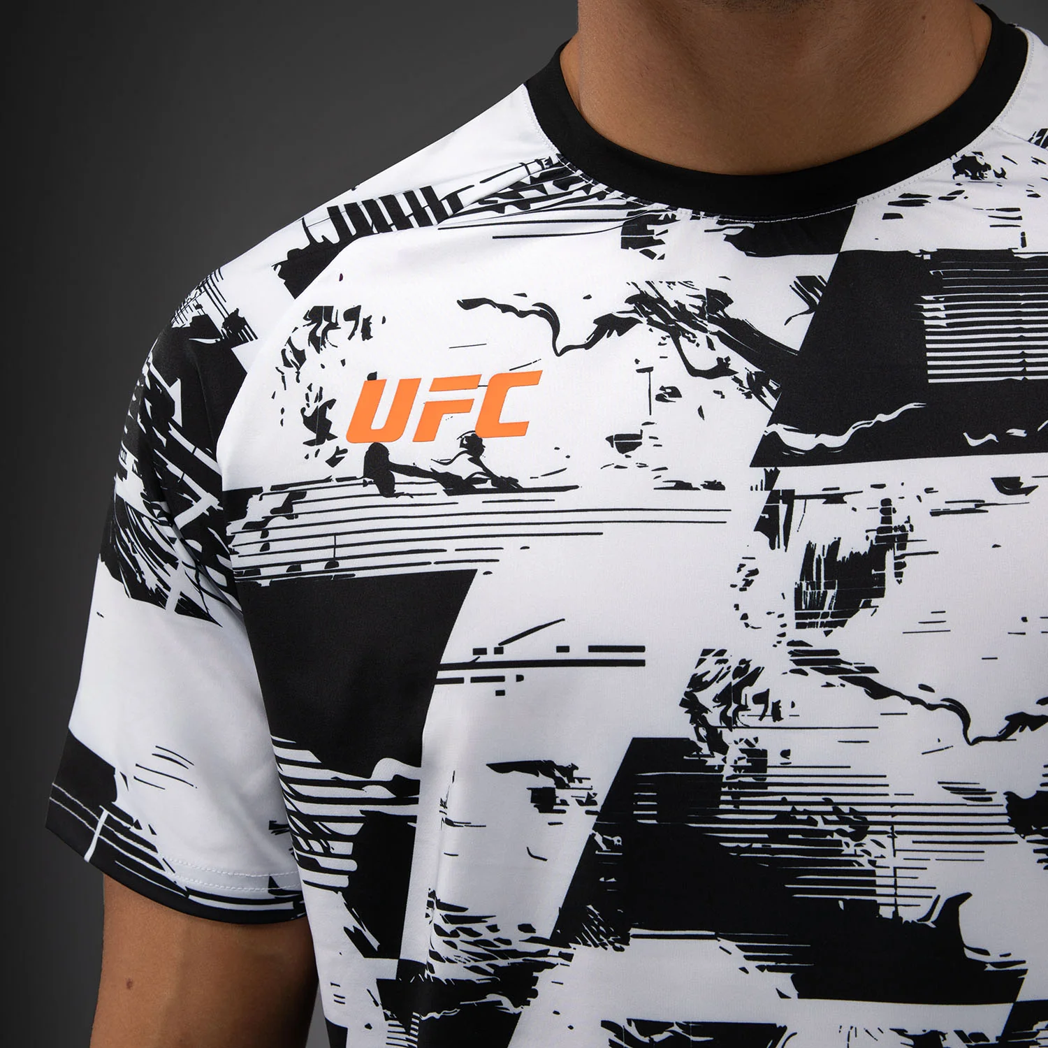 Men's UFC Zenith by Venum White Authentic Fight Week Performance Short Sleeve T-Shirt - Image 6