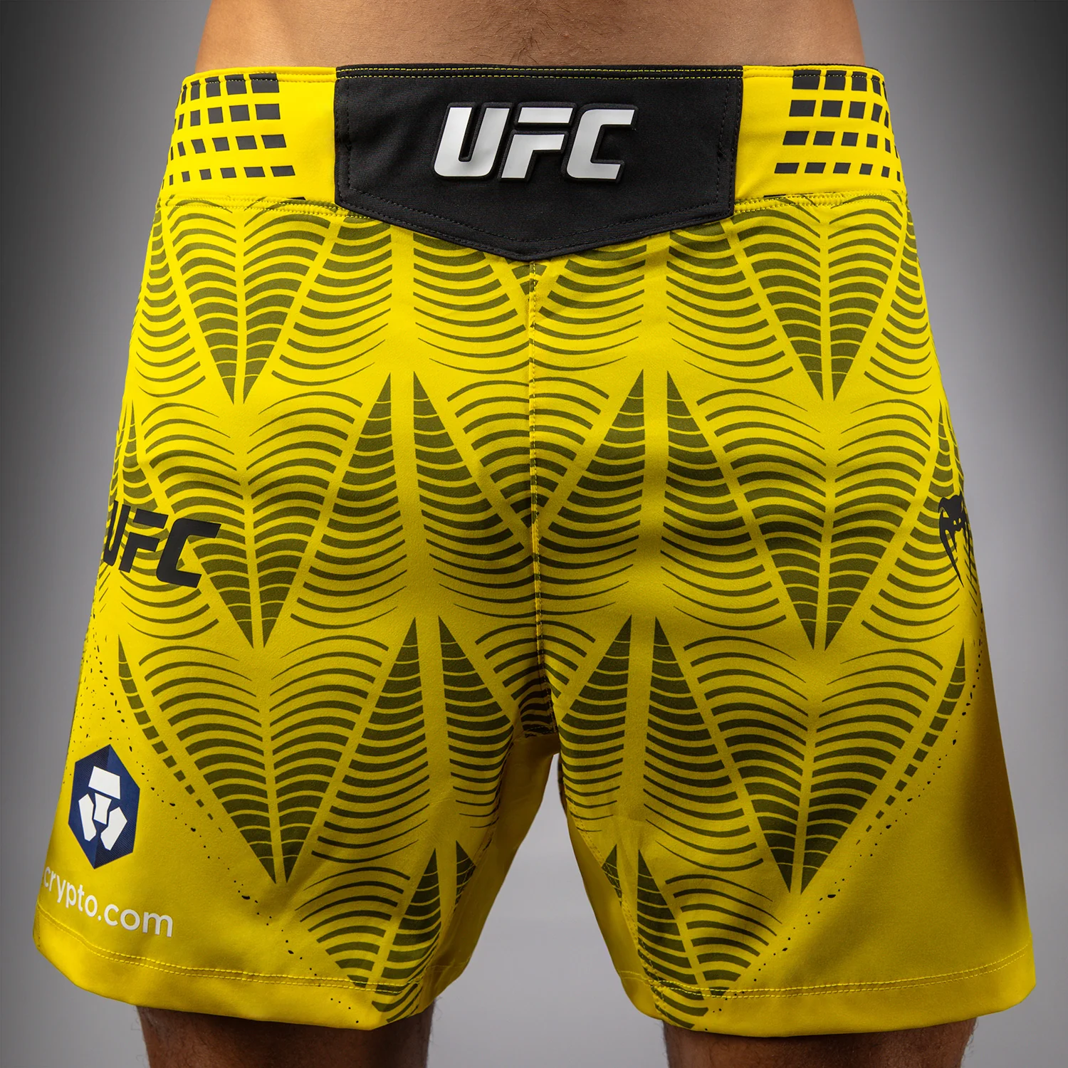 Men's UFC Zenith by Venum Yellow Authentic Fight Night Short Fit Fight Short Personalized - Image 6