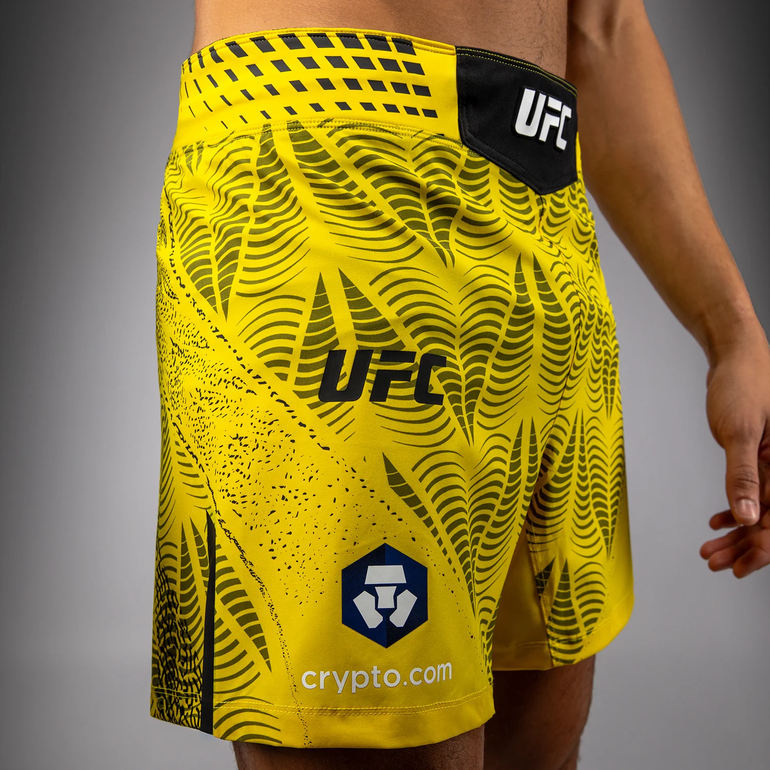 Men's UFC Zenith by Venum Yellow Authentic Fight Night Short Fit Fight Short Personalized - Image 7