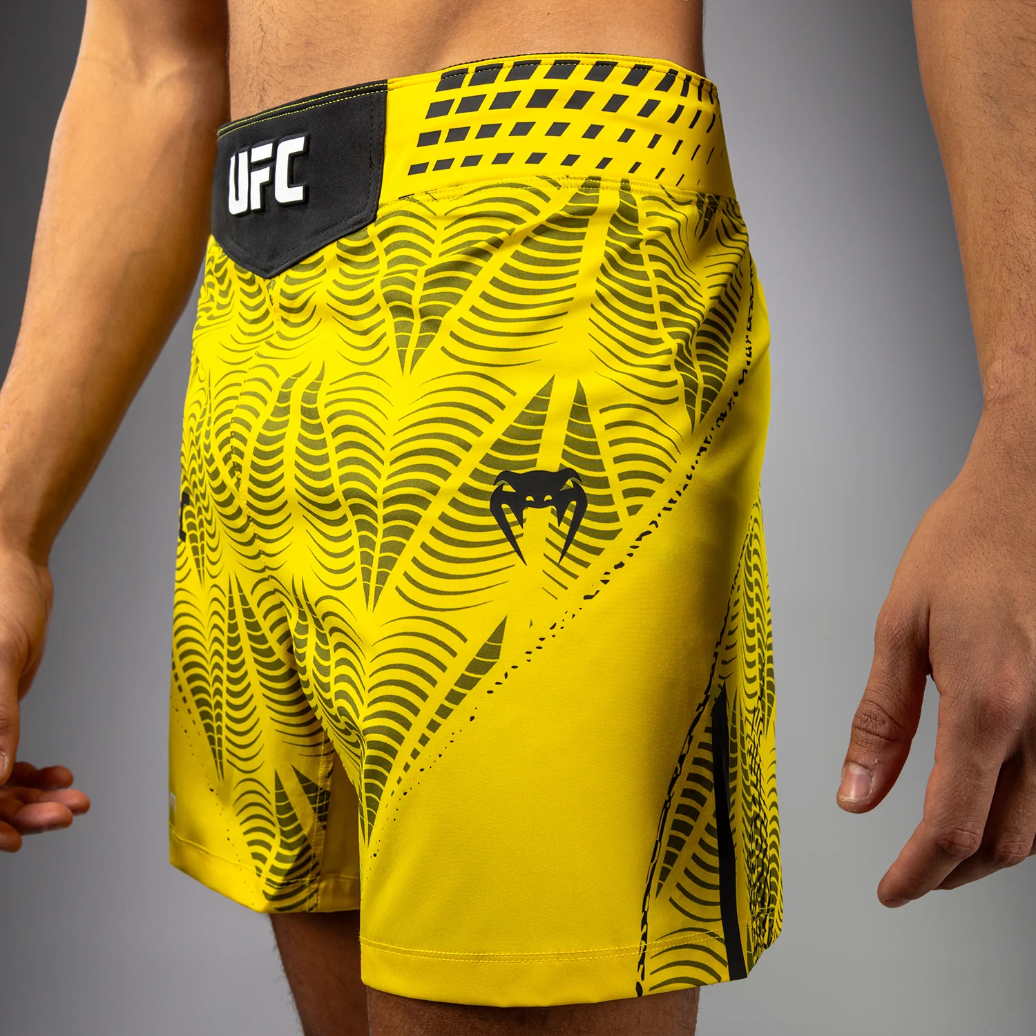 Men's UFC Zenith by Venum Yellow Authentic Fight Night Short Fit Fight Short Personalized - Image 8