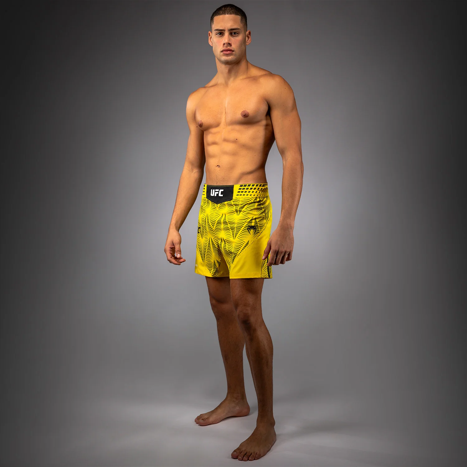 Men's UFC Zenith by Venum Yellow Authentic Fight Night Short Fit Fight Short Personalized - Image 9