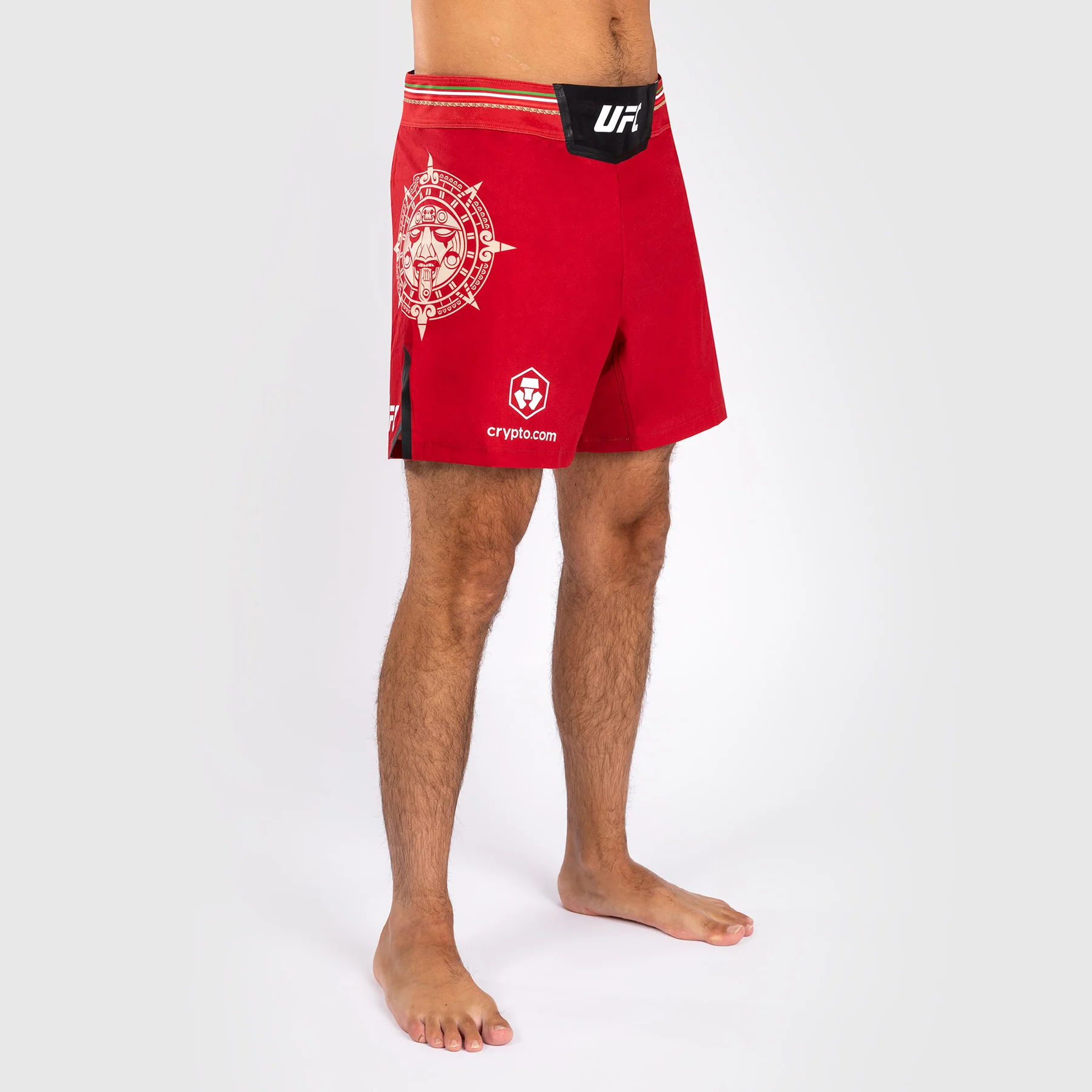 Noche UFC by Venum Authentic Fight Night Men’s Fight Short - Short Fit - Red - Image 5