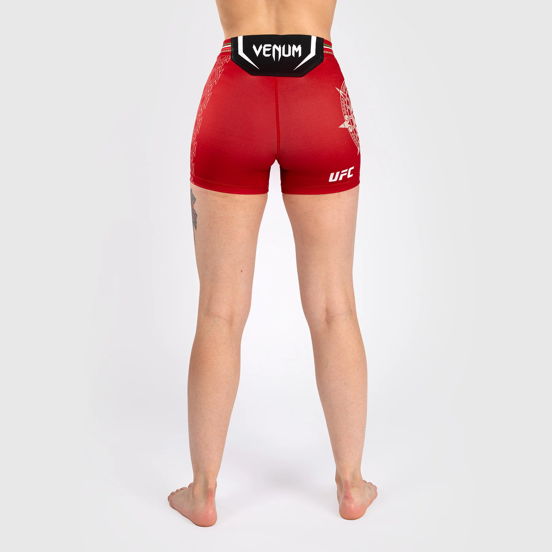 Noche UFC by Venum Authentic Fight Night Women’s Vale Tudo Short - Short Fit - Red - Image 2