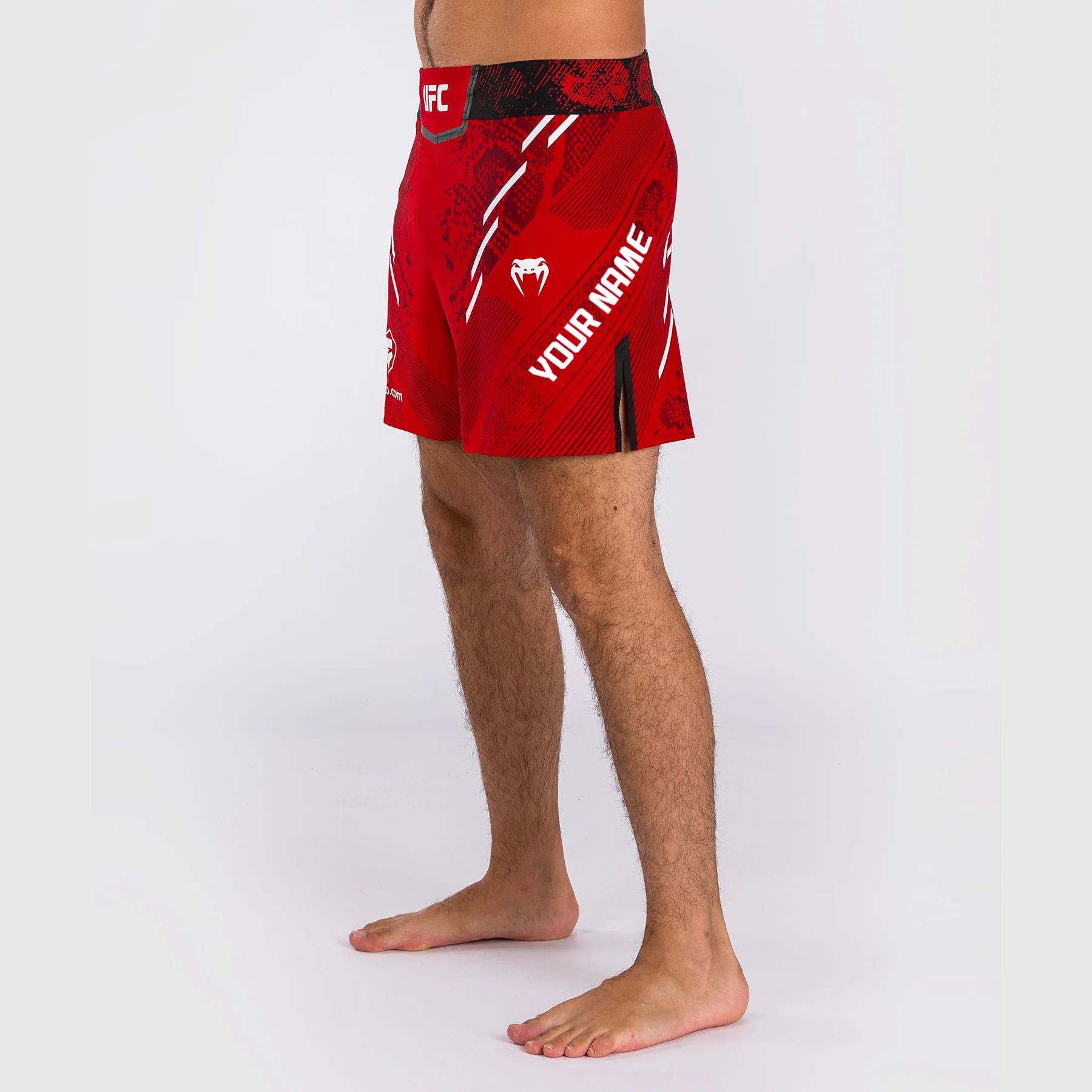 UFC Adrenaline by Venum Personalized Authentic Fight Night Men's Fight Short - Short Fit - Red