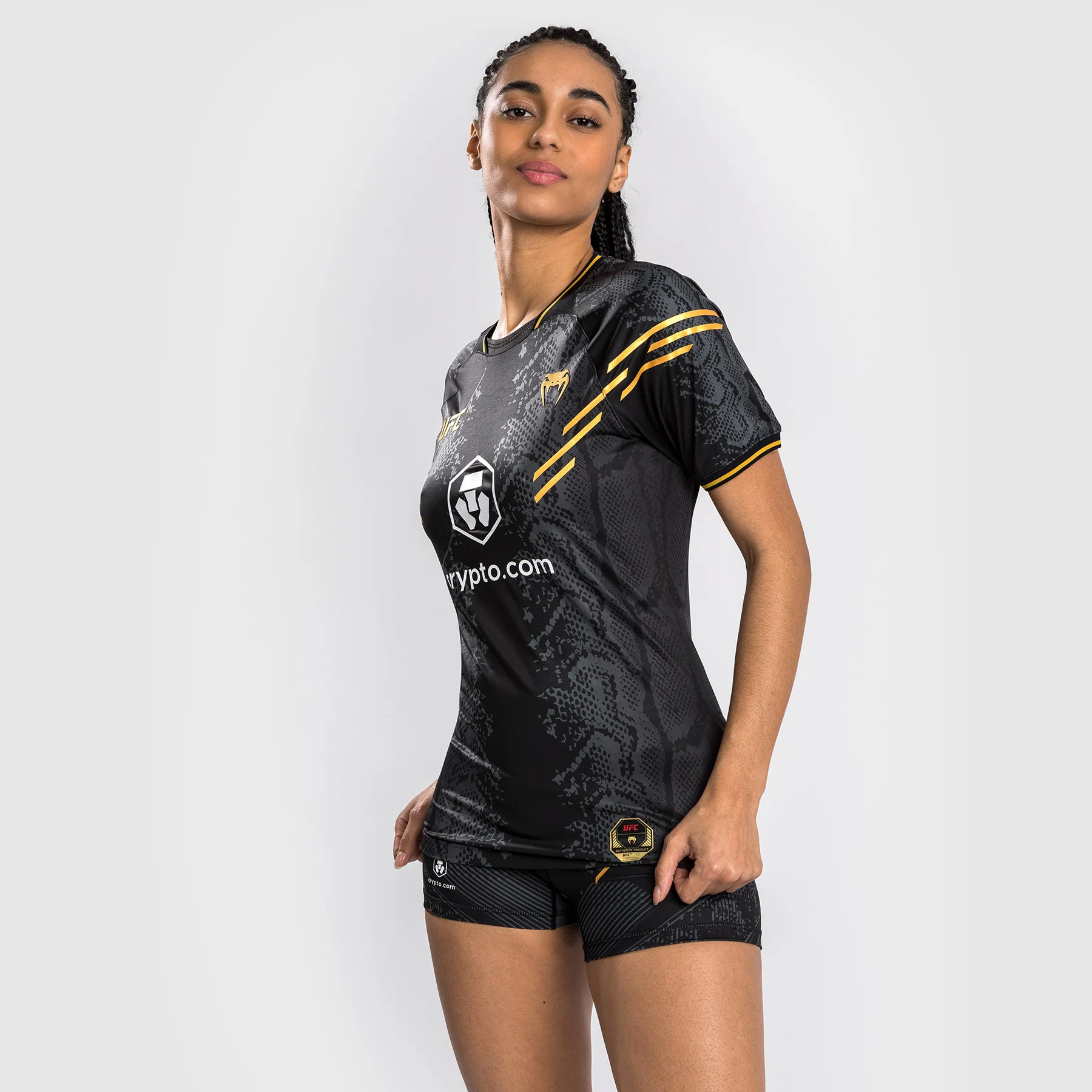 UFC Adrenaline by Venum Personalized Authentic Fight Night Women's Walkout Jersey - Champion - Image 4