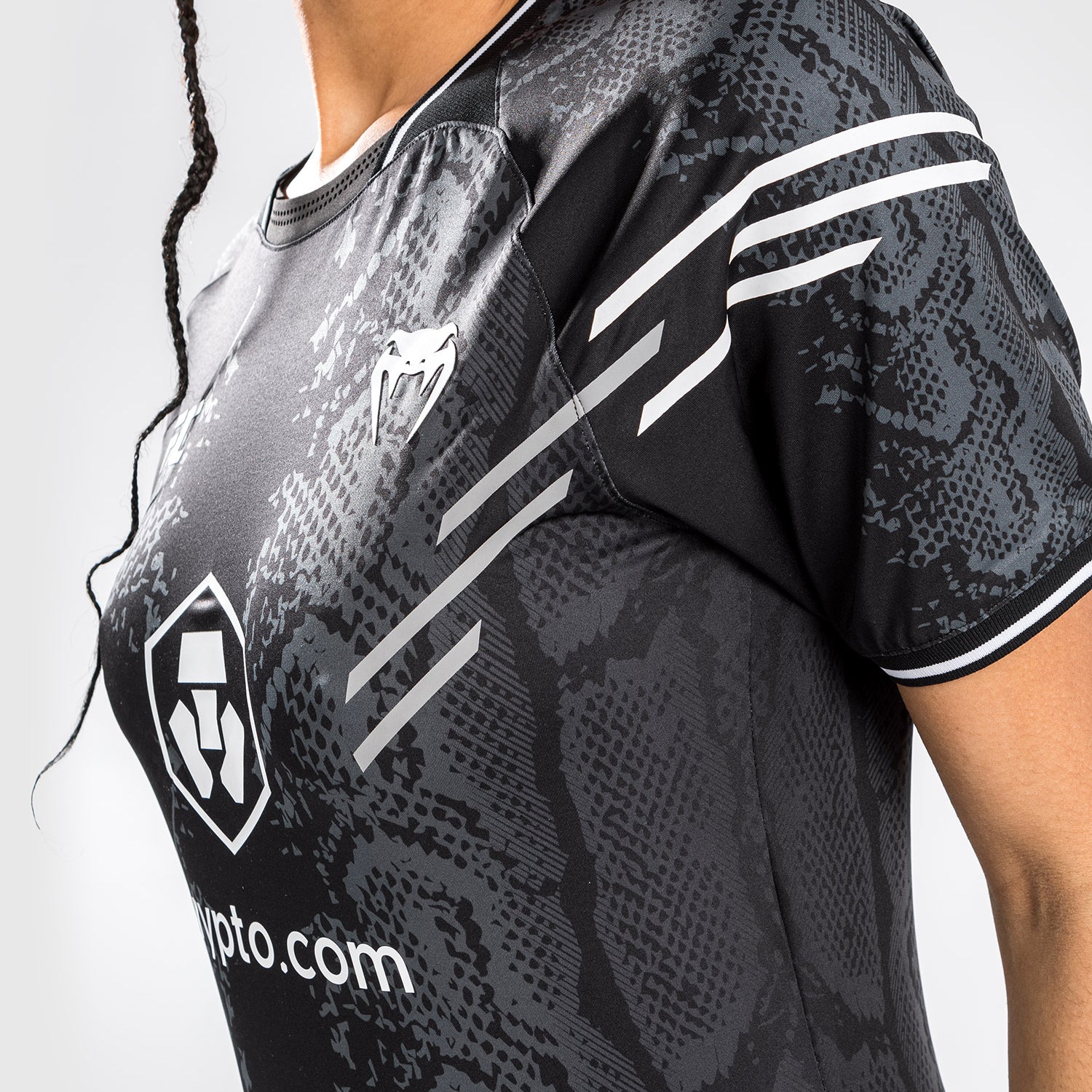 UFC Adrenaline by Venum Personalized Authentic Fight Night Women's Walkout Jersey - Black - Image 8