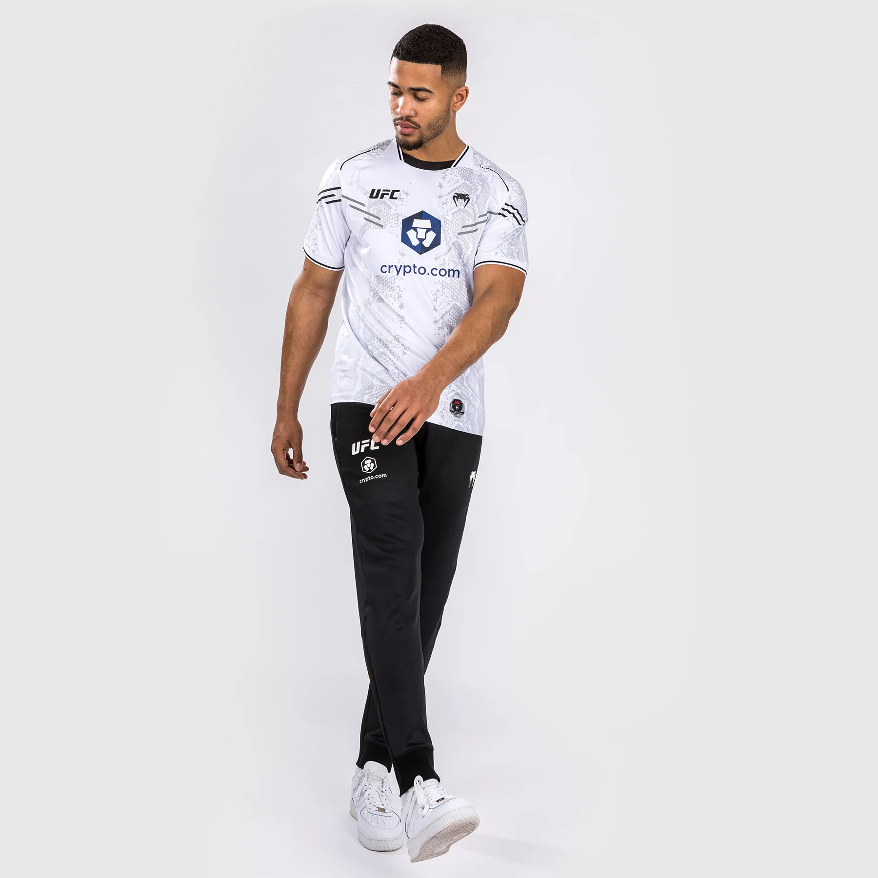 UFC Adrenaline by Venum Personalized Authentic Fight Night Men's Walkout Jersey - White - Image 5