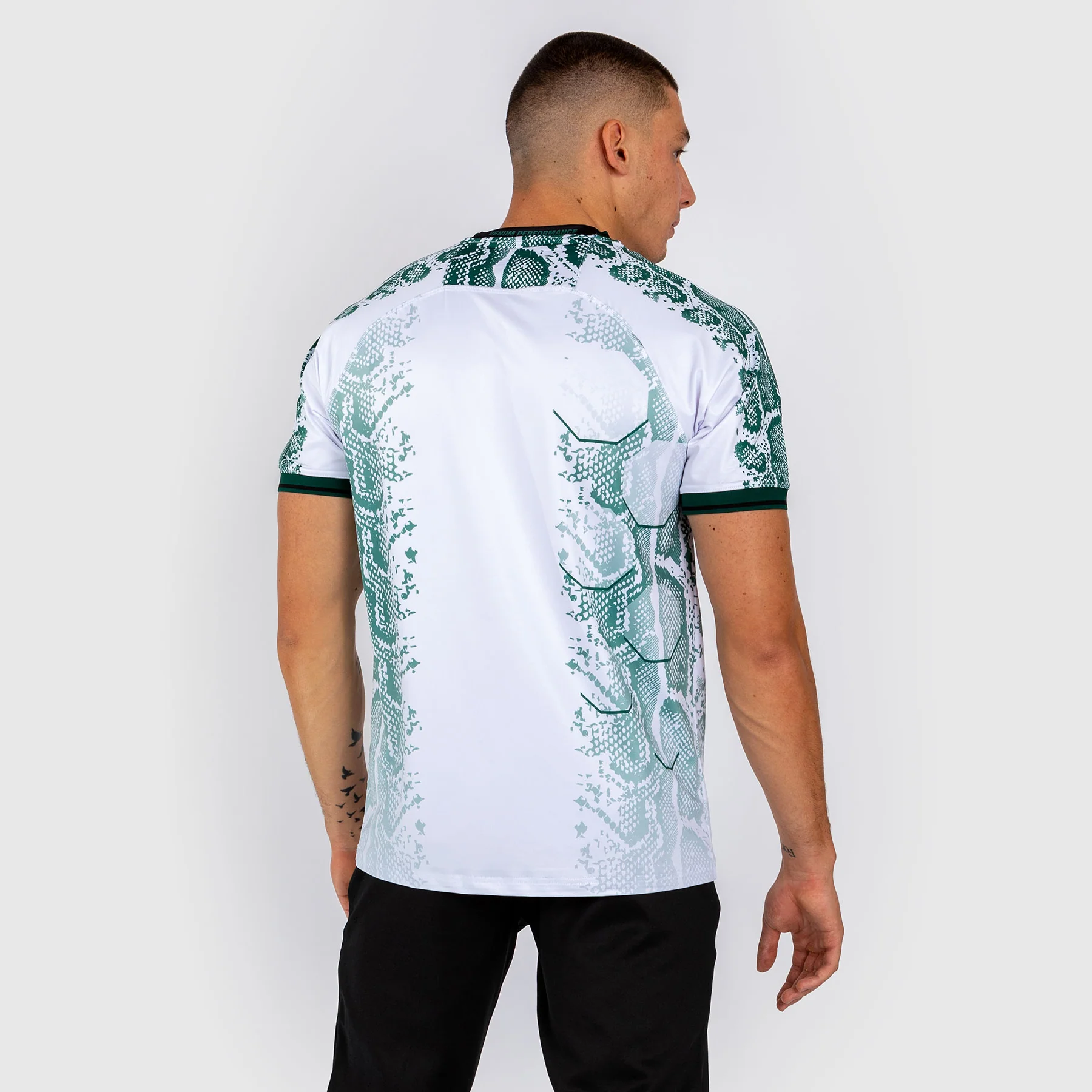 UFC Adrenaline by Venum Authentic Fight Night Men’s Jersey - Emerald Edition - White/Green - Image 3