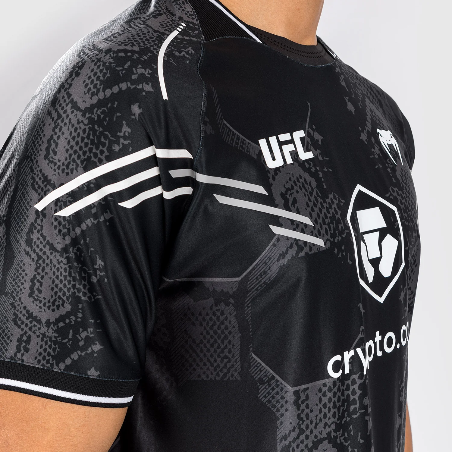 UFC Adrenaline by Venum Authentic Fight Night Men’s Walkout Jersey - Black - Image 8