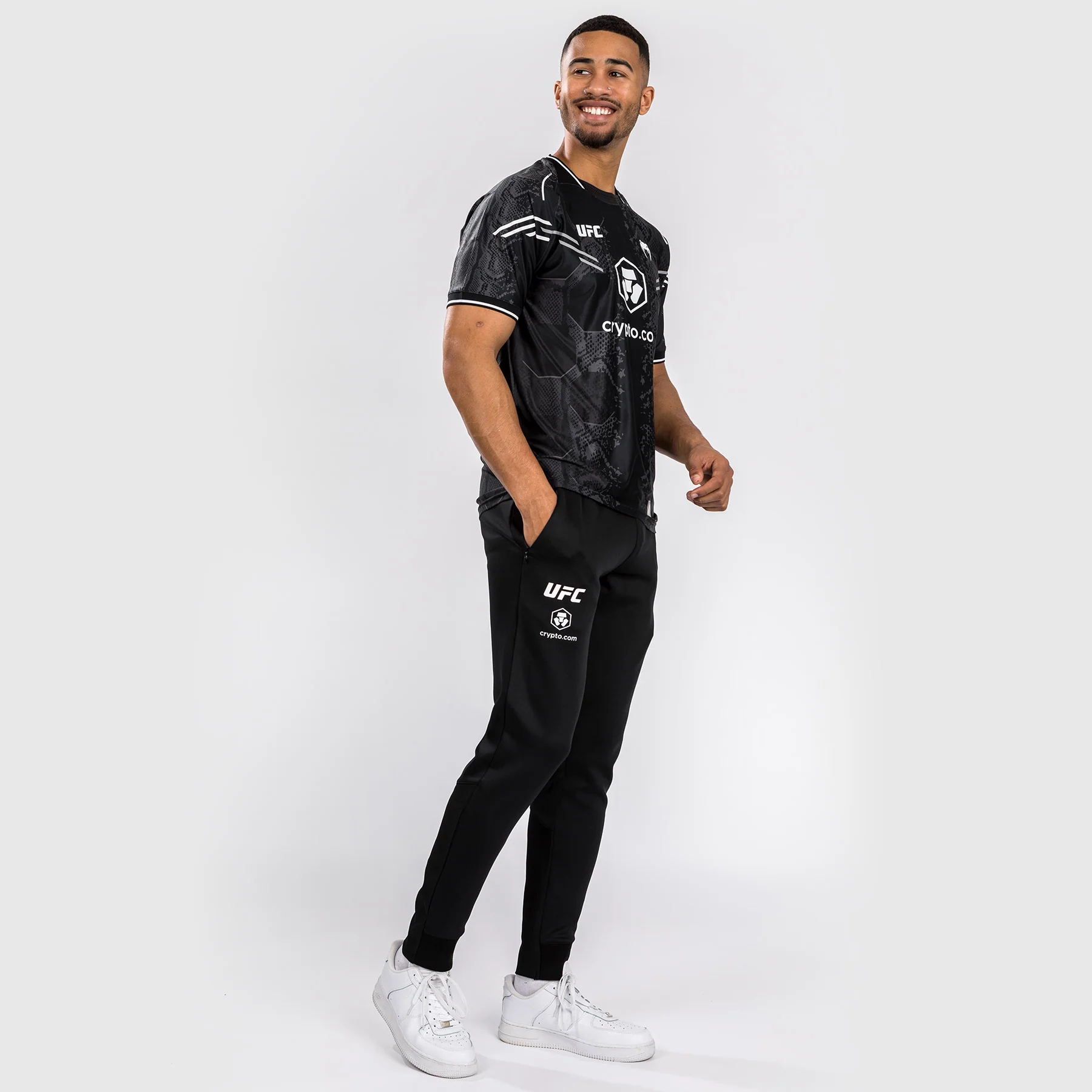 UFC Adrenaline by Venum Authentic Fight Night Men’s Walkout Pant - Black - Image 3