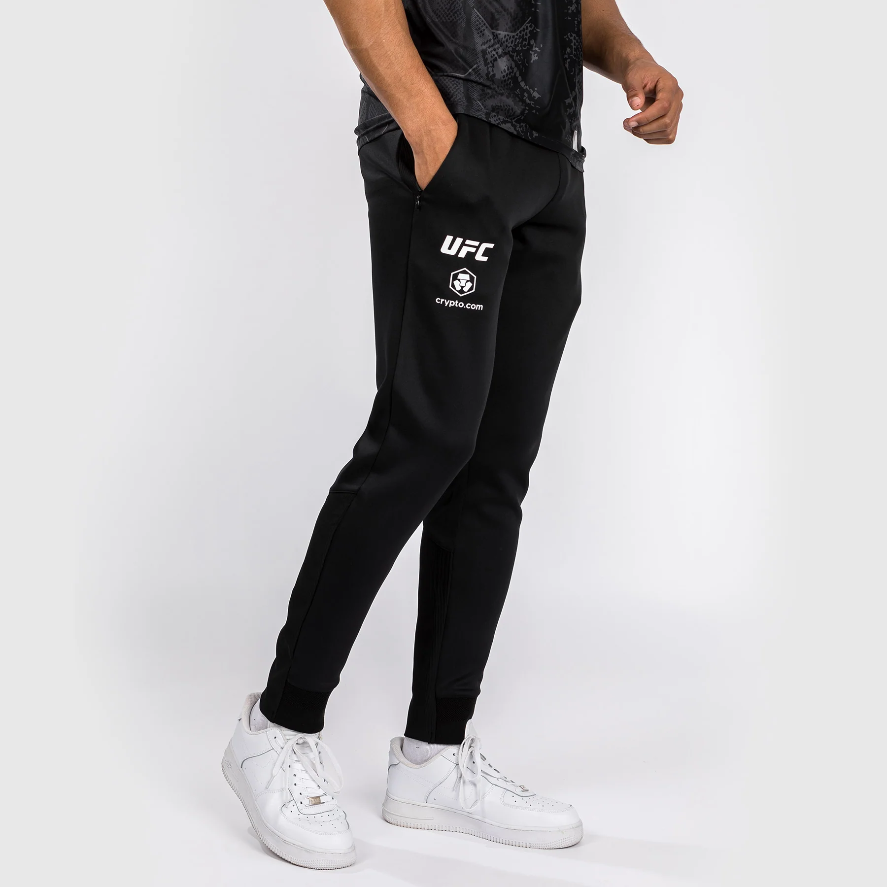 UFC Adrenaline by Venum Authentic Fight Night Men’s Walkout Pant - Black - Image 4