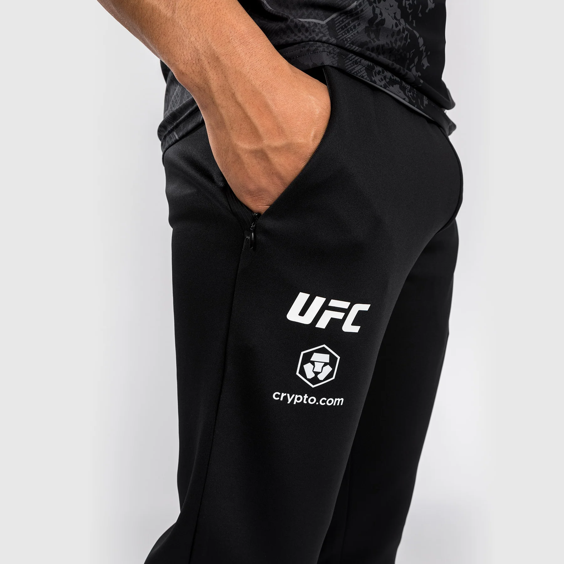 UFC Adrenaline by Venum Authentic Fight Night Men’s Walkout Pant - Black - Image 7