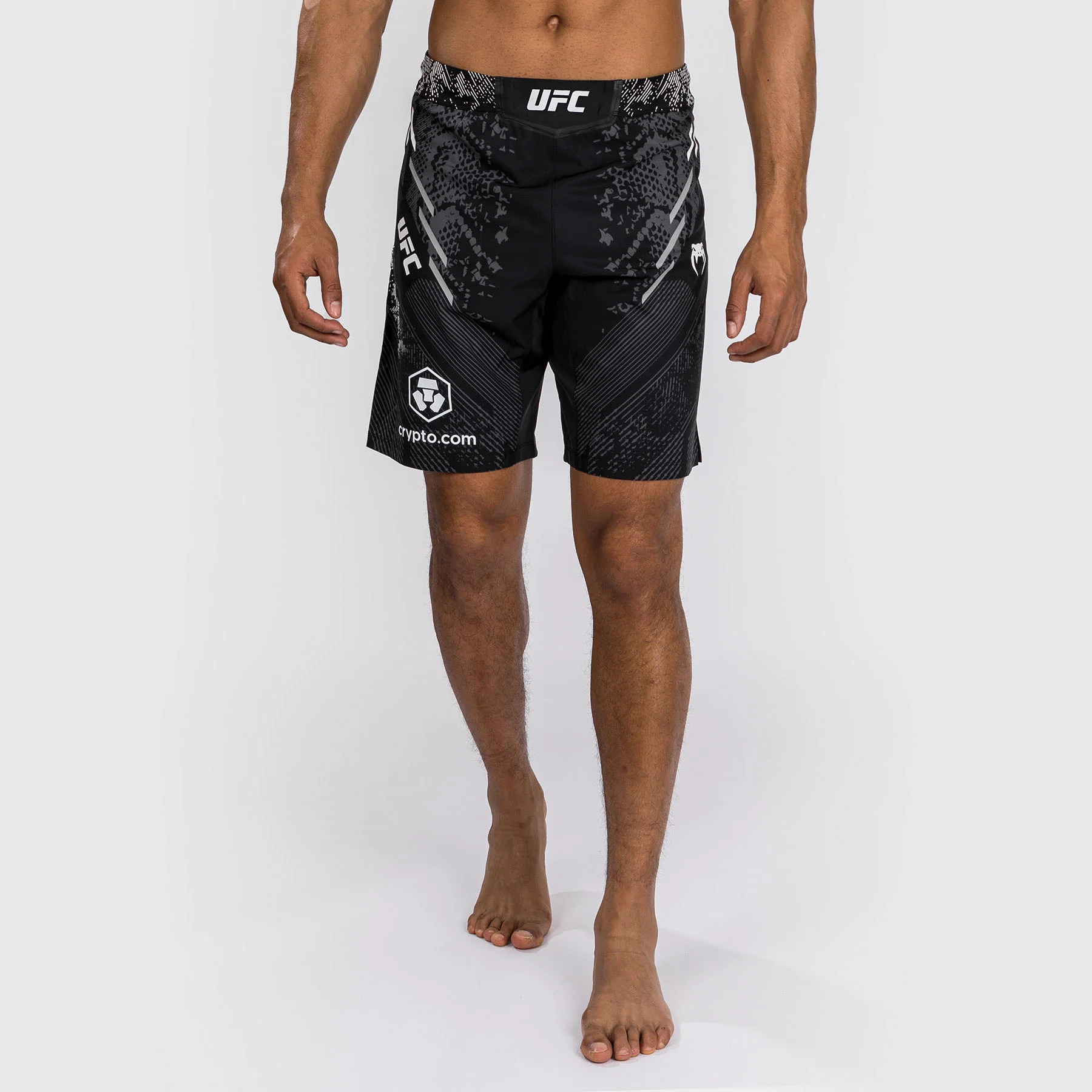UFC Adrenaline by Venum Authentic Fight Night Men's Fight Short - Long Fit - Black - Image 2