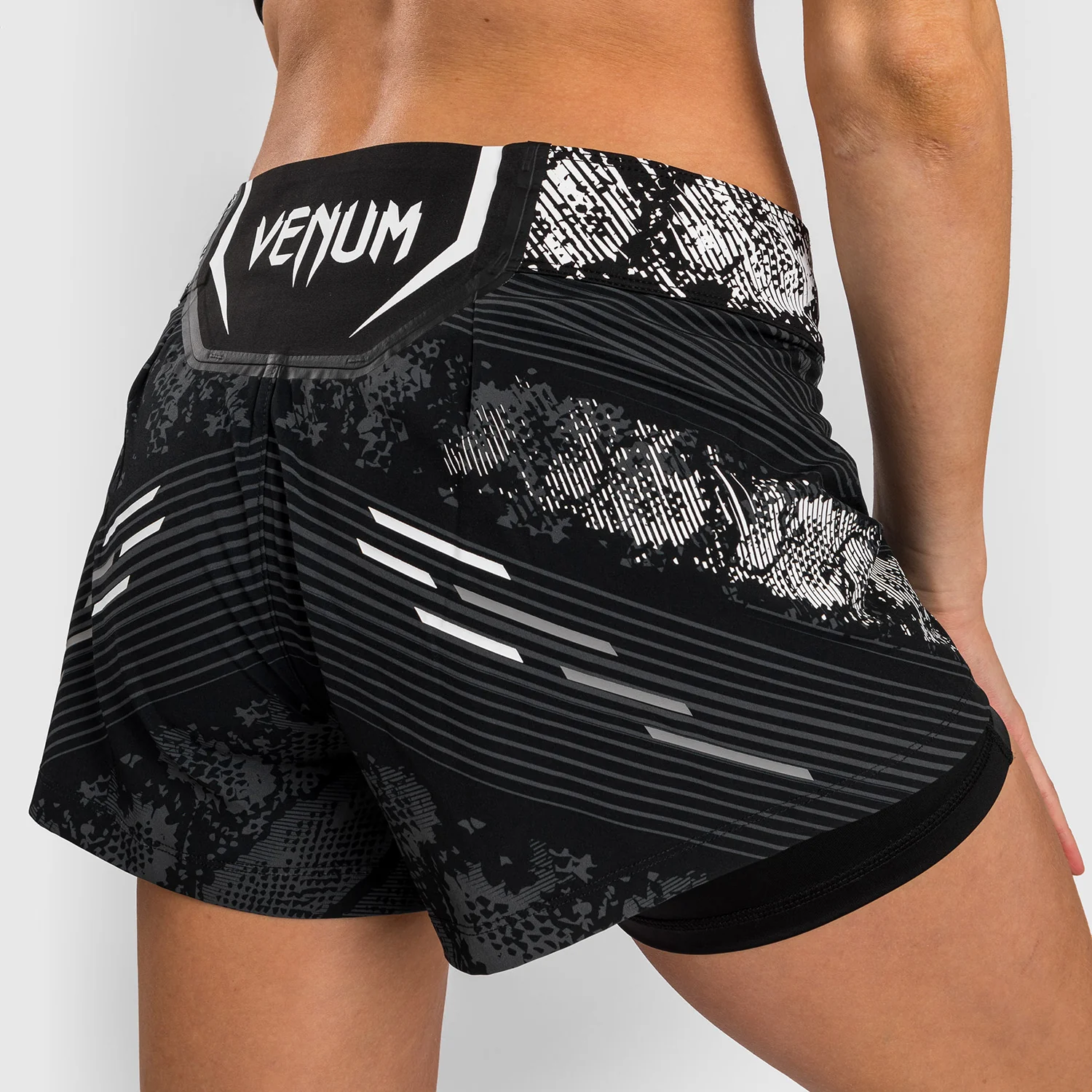 UFC Adrenaline by Venum Authentic Fight Night Women’s Fight Short - Black - Image 10