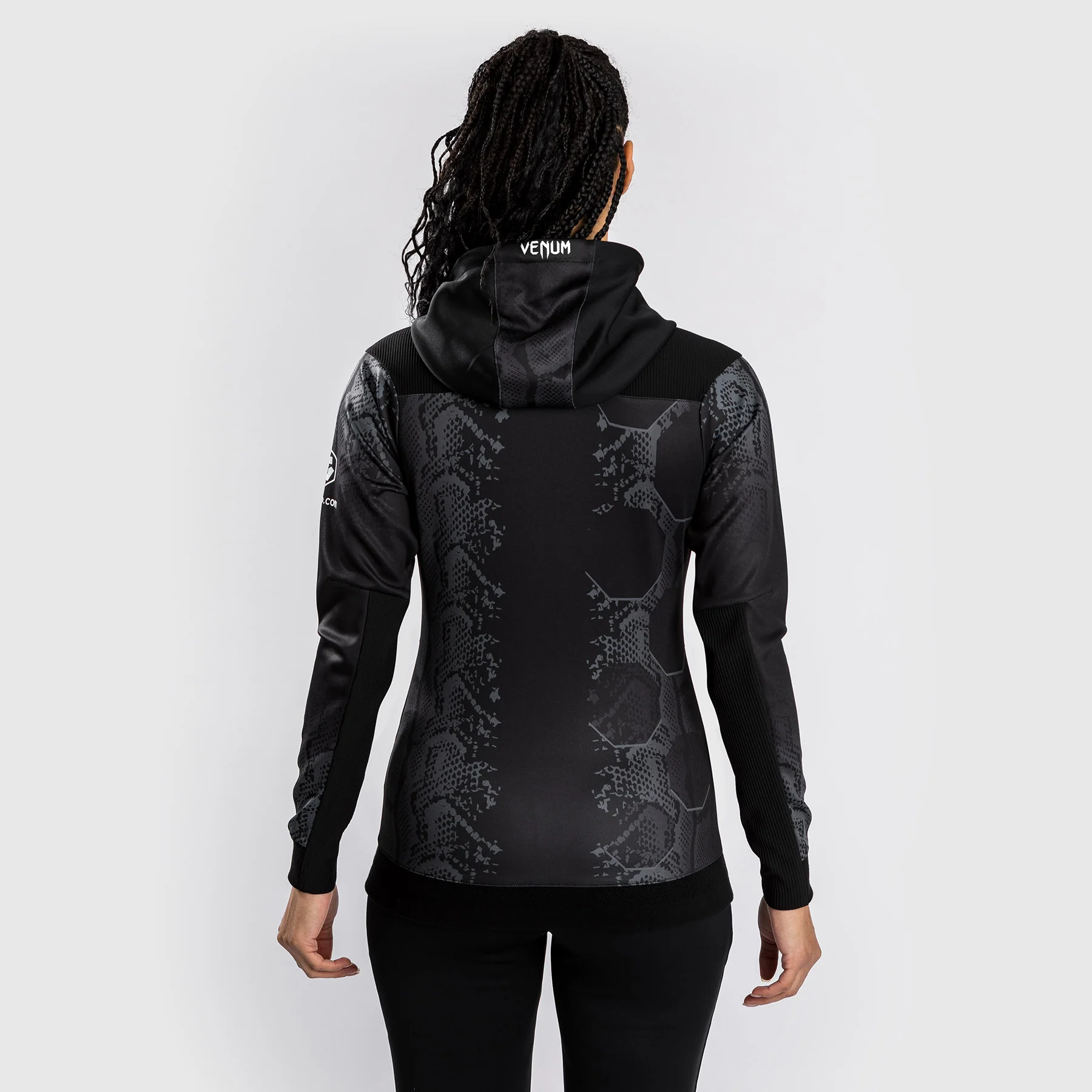 UFC Adrenaline by Venum Authentic Fight Night  Women’s Walkout Hoodie - Black - Image 2