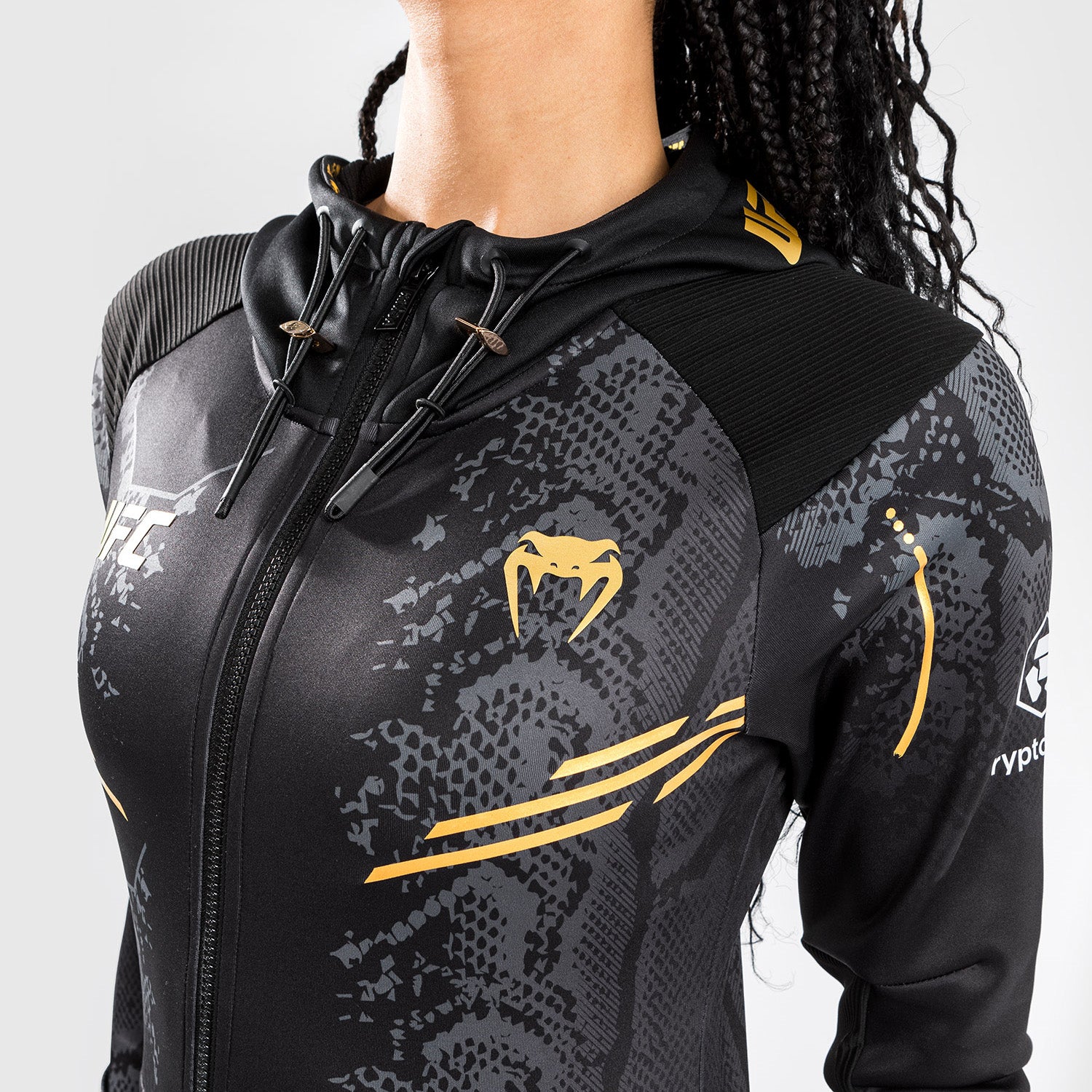 UFC Adrenaline by Venum Authentic Fight Night  Women’s Walkout Hoodie - Champion - Image 6
