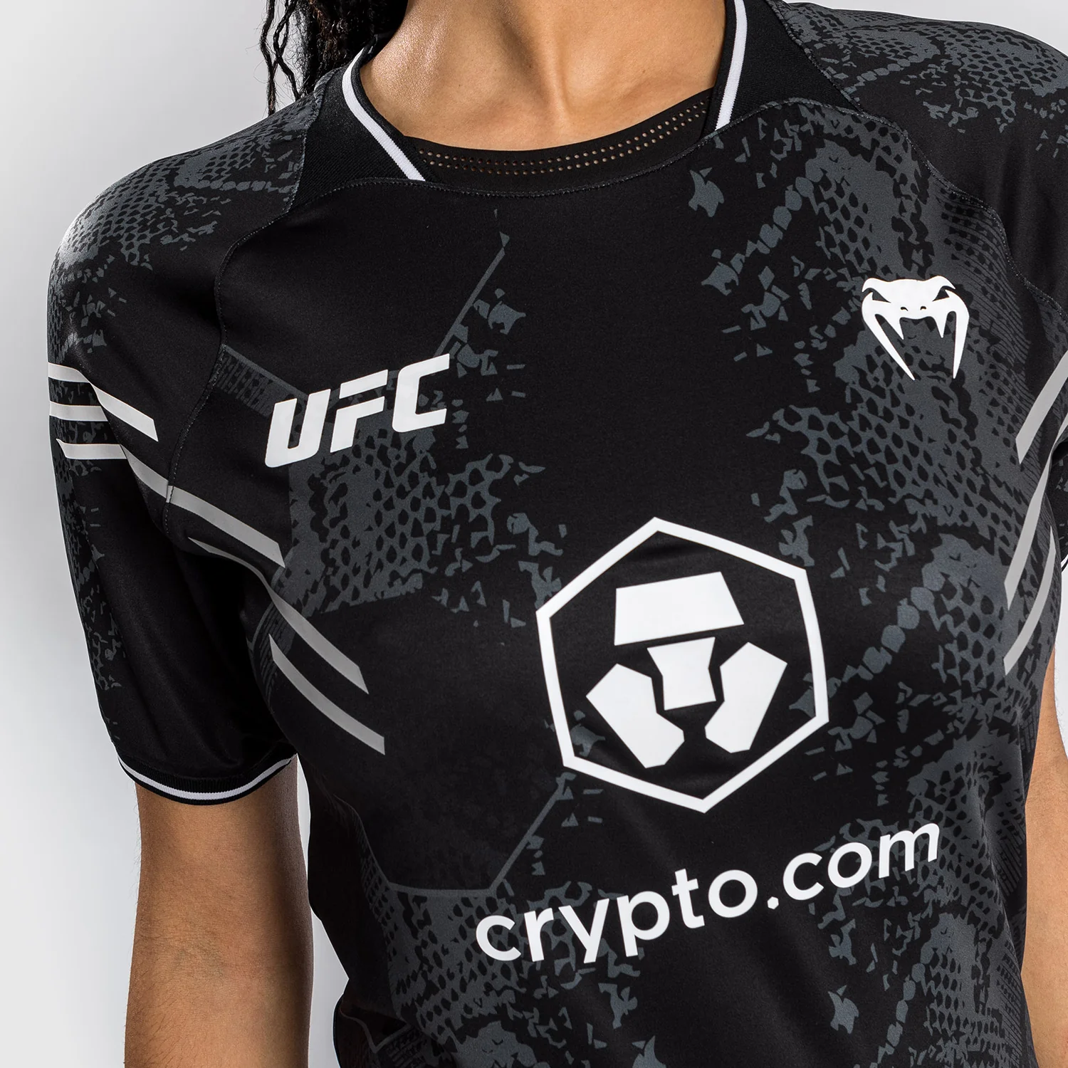 UFC Adrenaline by Venum Authentic Fight Night Women’s Walkout Jersey - Black - Image 8